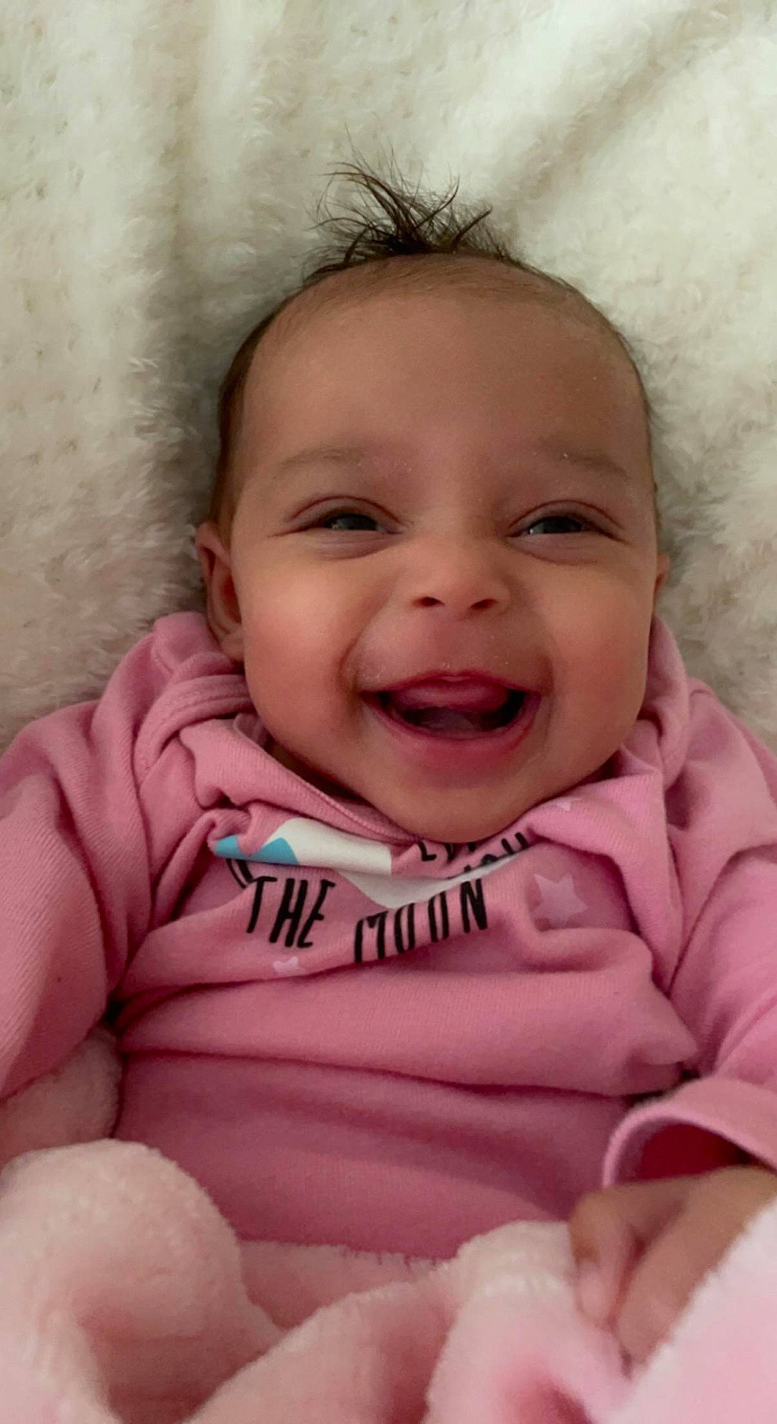 Avani joined the competition — help win amazing prizes! baby, baby_toddler_clothing, cheek, chin, comfort, eyebrow, facial_expression, gesture, happy, iris, joy, lip, mouth, neck, nose, person, pink, product, skin, sleeve