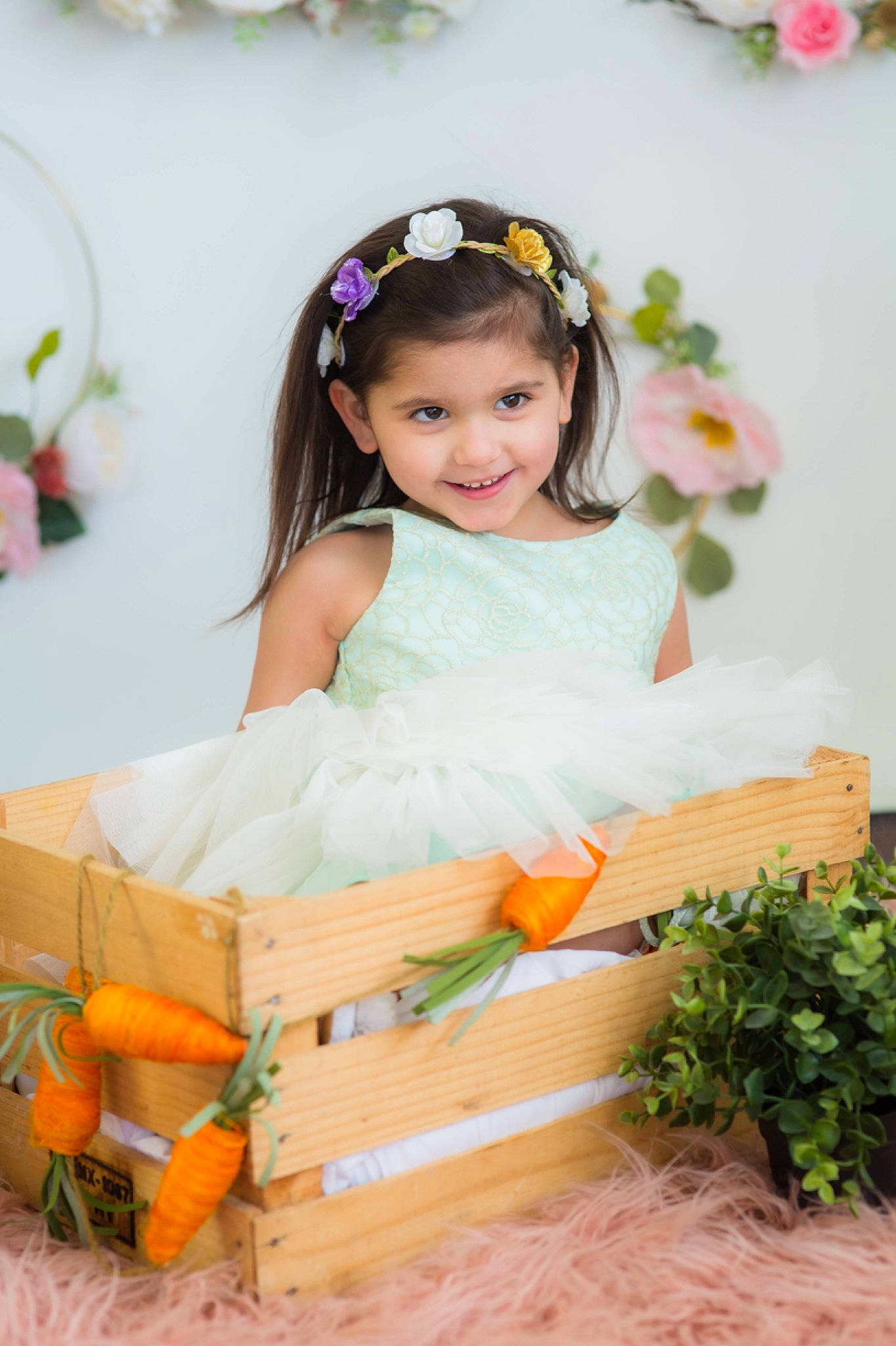 Kaedance is registered to the contest to win money with this photo: baby, baby_toddler_clothing, child, dress, face, facial_expression, grass, happy, head, headband, headpiece, headwear, joy, leisure, people_in_nature, person, plant, sitting, skin, smile