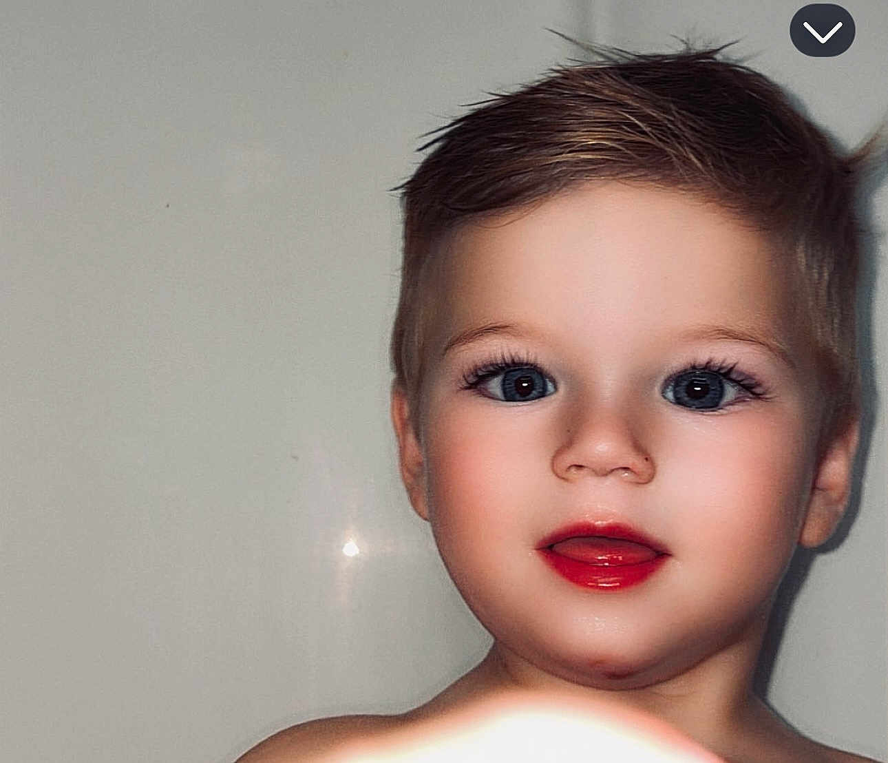 Easton joined the competition — help win amazing prizes! child, face, portrait, young, cute, expression, hair, skin, eyes, mouth, indoor, closeup, person, smile, baby, head, innocent, curly_hair, baby_face, happy