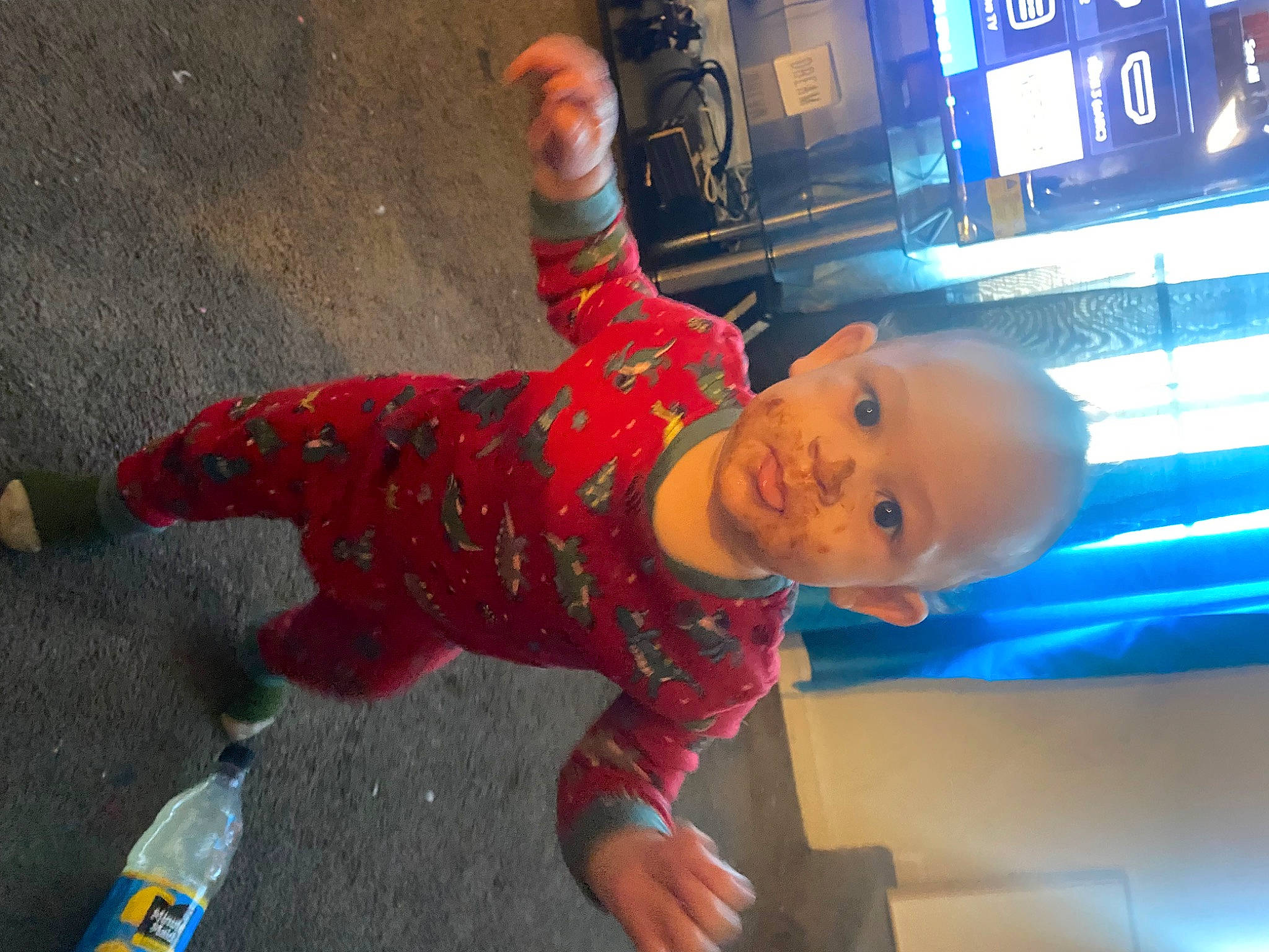 Jayviel is registered to the contest to win money with this photo: automotive_lighting, child, concrete, electric_blue, entertainment, event, flooring, fun, happy, leisure, magenta, pattern, person, play, smile, toddler, water_bottle