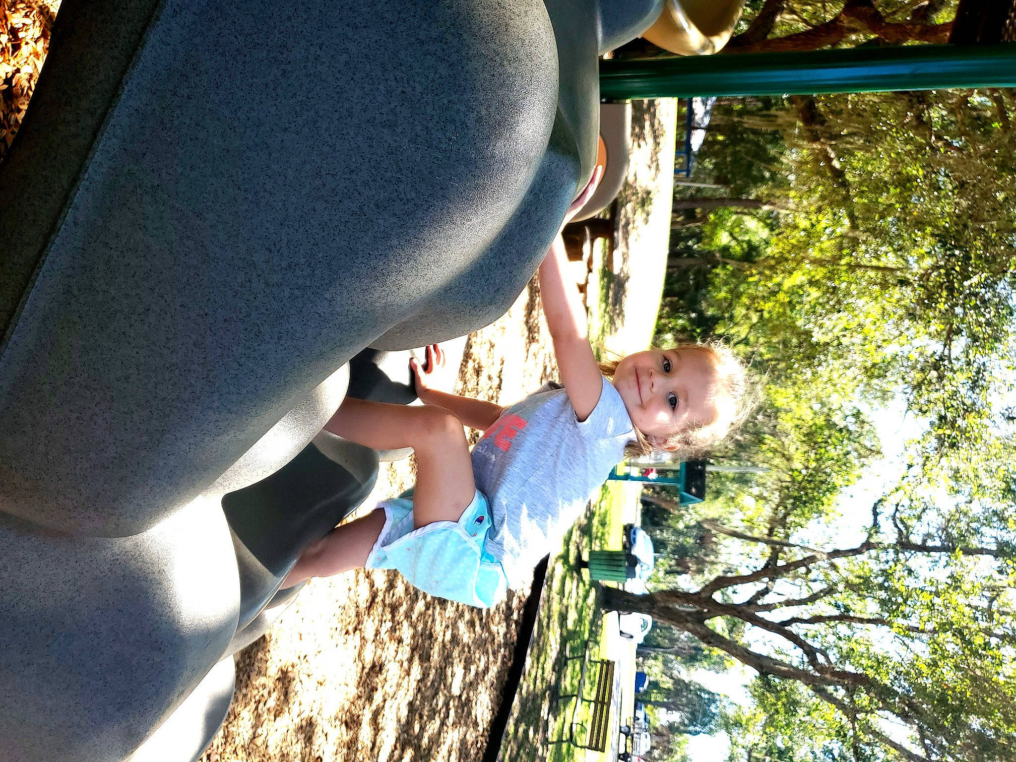 Nevaeh is registered to the contest to win money with this photo: joy, leisure, person, tree