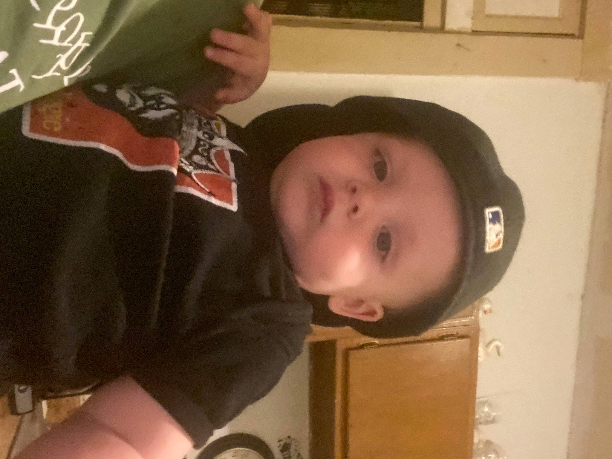 Colton joined the competition — help win amazing prizes! baby, cheek, child, chin, ear, elbow, eyelash, finger, fun, gesture, hat, head, mouth, neck, nose, person, room, smile, thumb, toddler