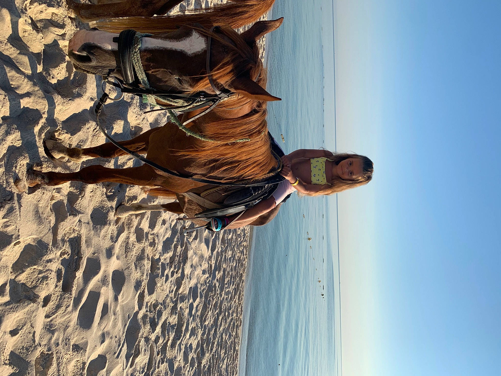 Sélène participe au concours pour gagner de l'argent avec cette photo : aeolian_landform, beach, fun, gesture, hand, happy, human_body, joy, landscape, leisure, ocean, person, reflection, sand, sculpture, shadow, sky, sunlight, travel, tree