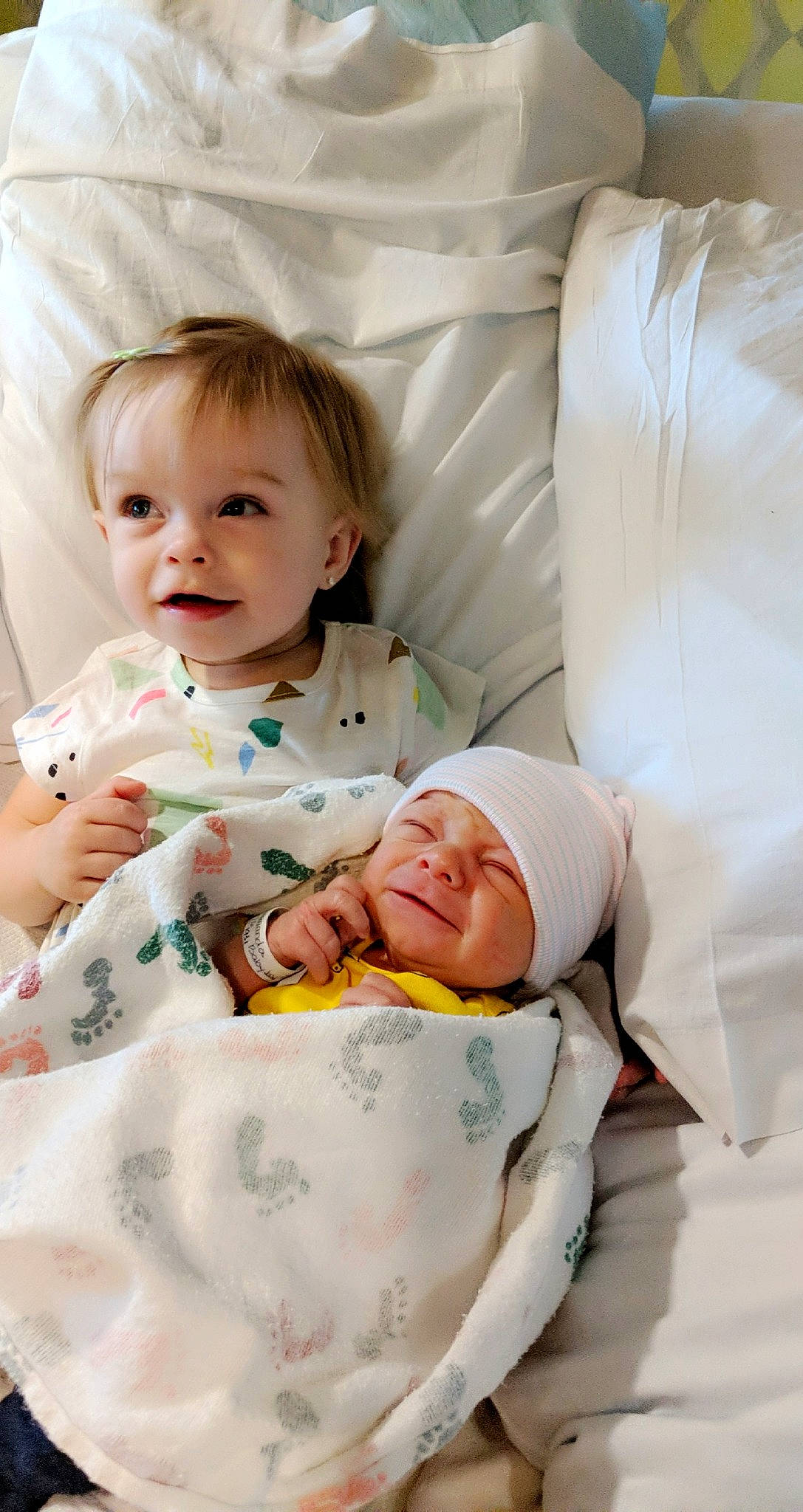 Maddilyn joined the competition — help win amazing prizes! baby, baby_products, baby_sleeping, bedding, bedtime, blanket, child, comfort, headwear, person, product, textile, toddler