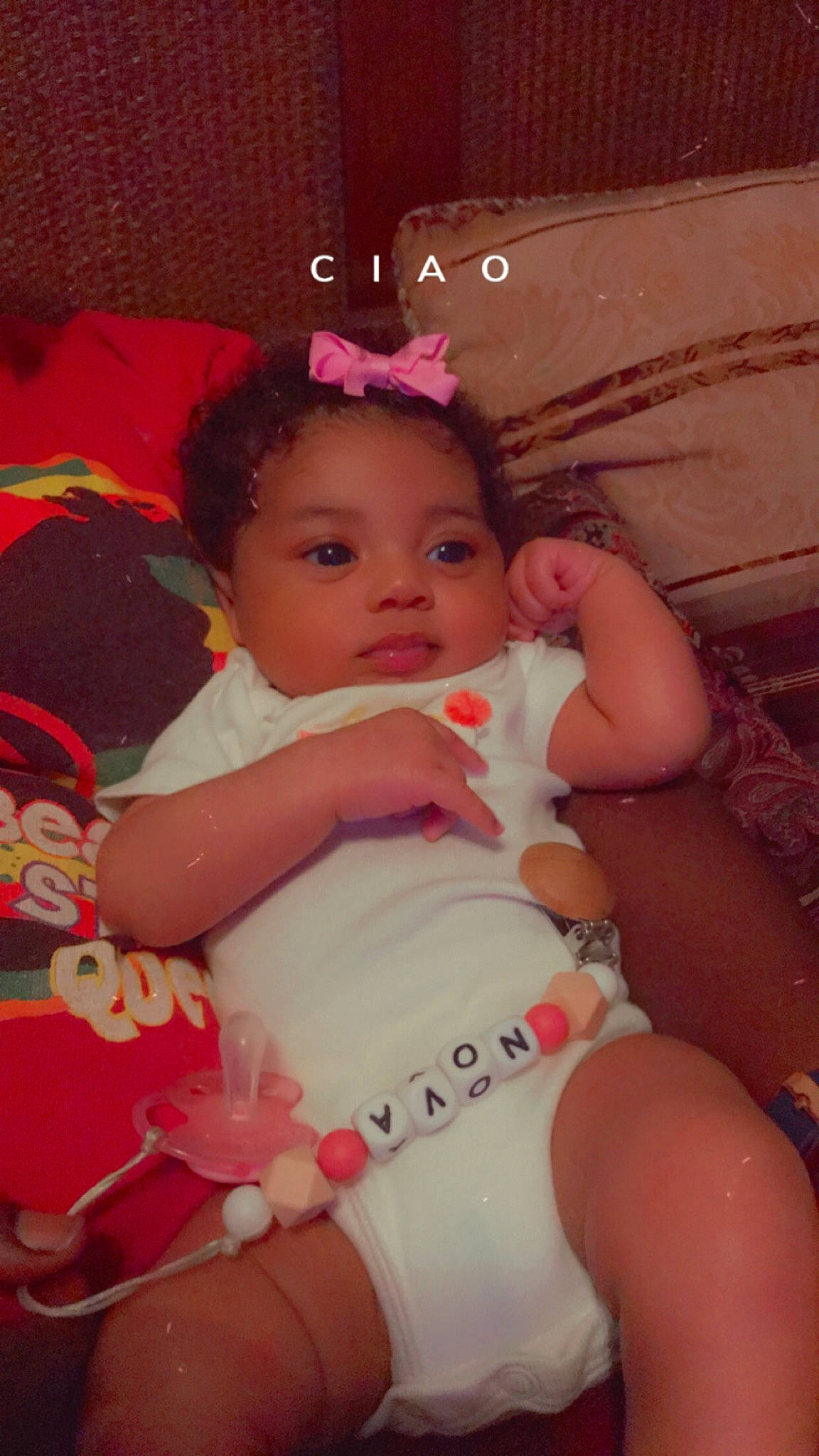 Nova joined the competition — help win amazing prizes! baby, baby_toddler_clothing, cheek, chest, child, eye, face, fun, hair, happy, head, human_body, human_leg, iris, lip, person, pink, skin, thigh, toddler