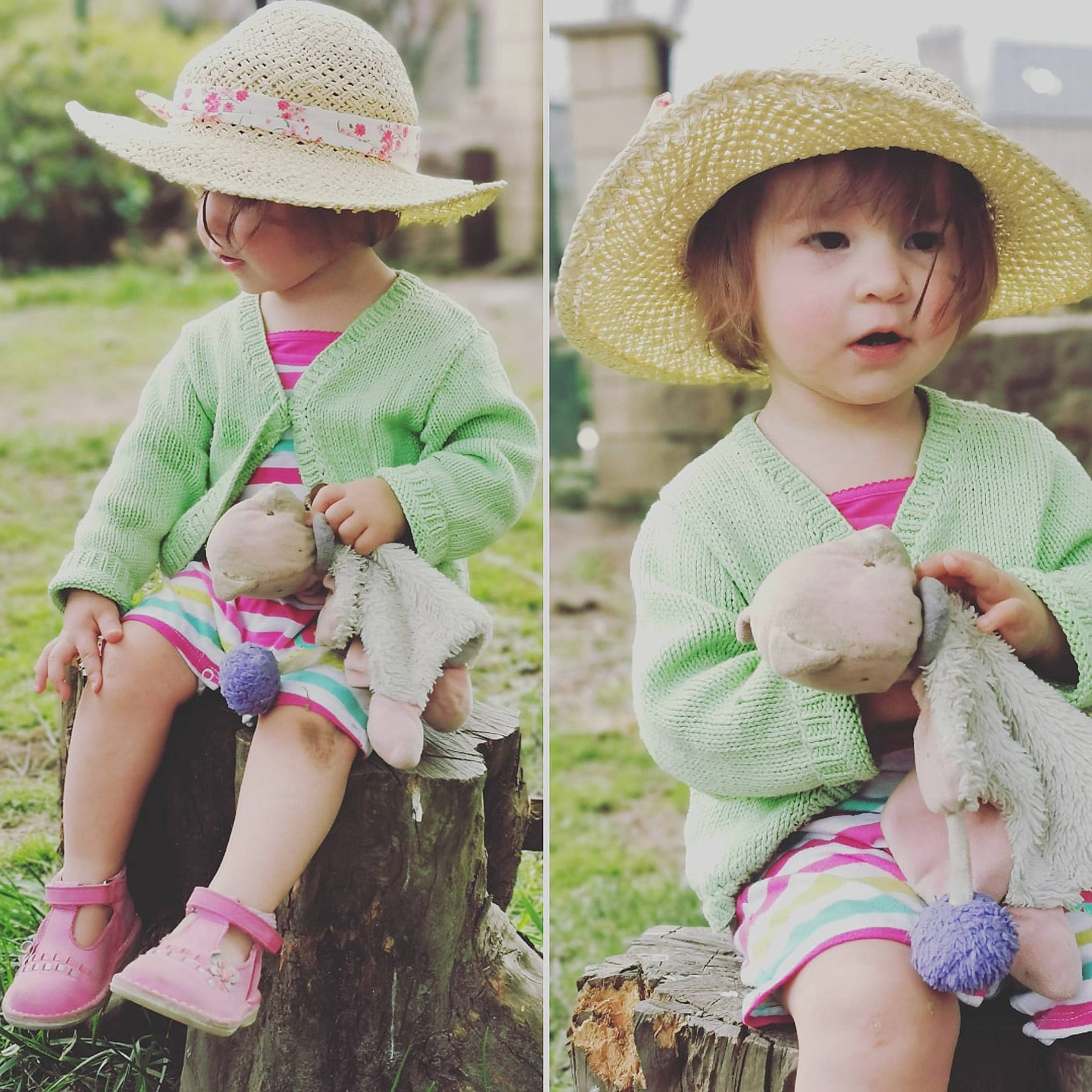 Astrid a rejoint le concours — aidez-le/la à gagner de superbes lots ! baby, baby_toddler_clothing, child, child_model, clothing, design, fashion_accessory, hat, headgear, outerwear, pattern, person, pink, product, skin, sleeve, sun_hat, toddler, wool