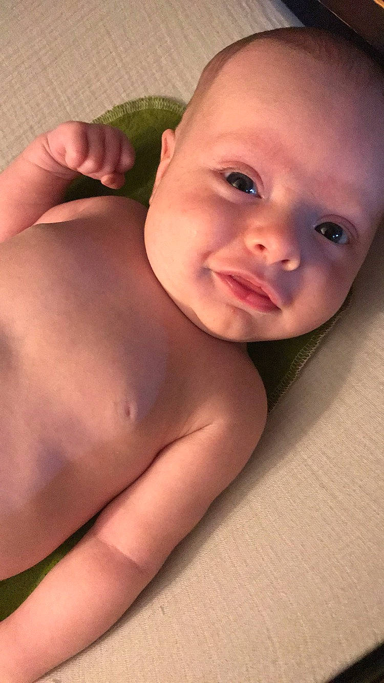 Conrad joined the competition — help win amazing prizes! arm, baby, cheek, child, chin, close_up, eye, face, forehead, hand, head, lip, mouth, muscle, neck, nose, organ, person, skin, stomach