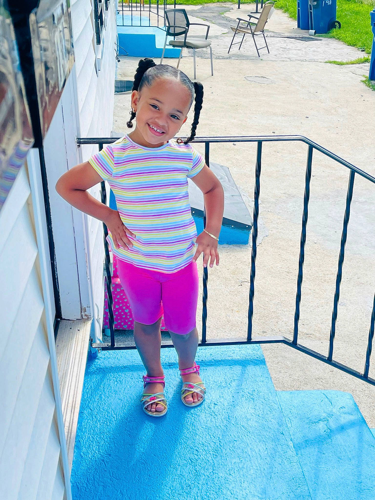 Amahia joined the competition — help win amazing prizes! bench, blue, electric_blue, eyewear, fun, green, human_leg, joy, knee, leisure, line, magenta, outdoor_furniture, person, recreation, shorts, summer, t_shirt, thigh, toddler