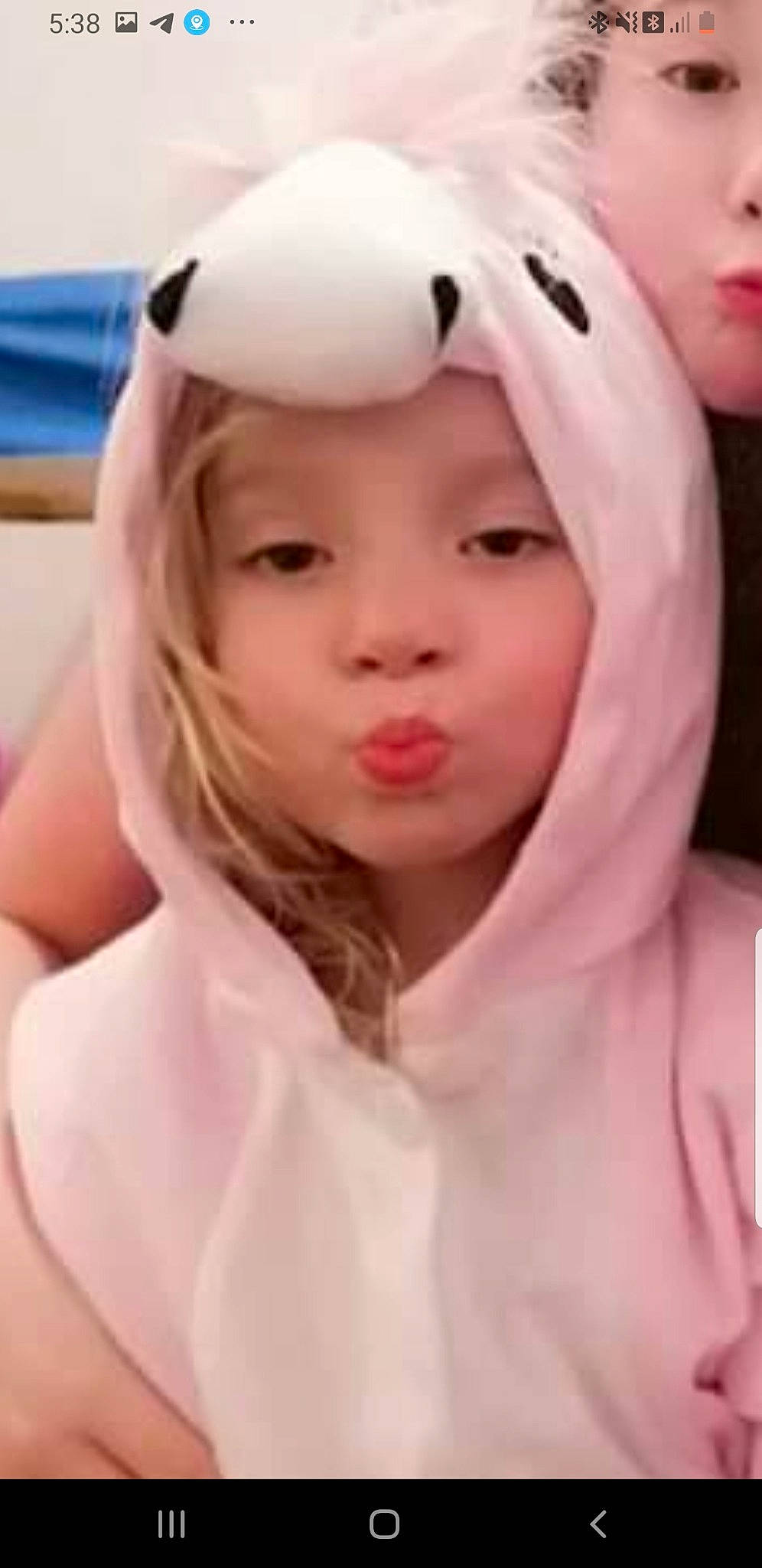 Ziva is registered to the contest to win money with this photo: baby, beauty, cheek, child, chin, eye, eyebrow, face, facial_expression, forehead, hair, head, headwear, hime_cut, lip, mouth, nose, person, pink, skin