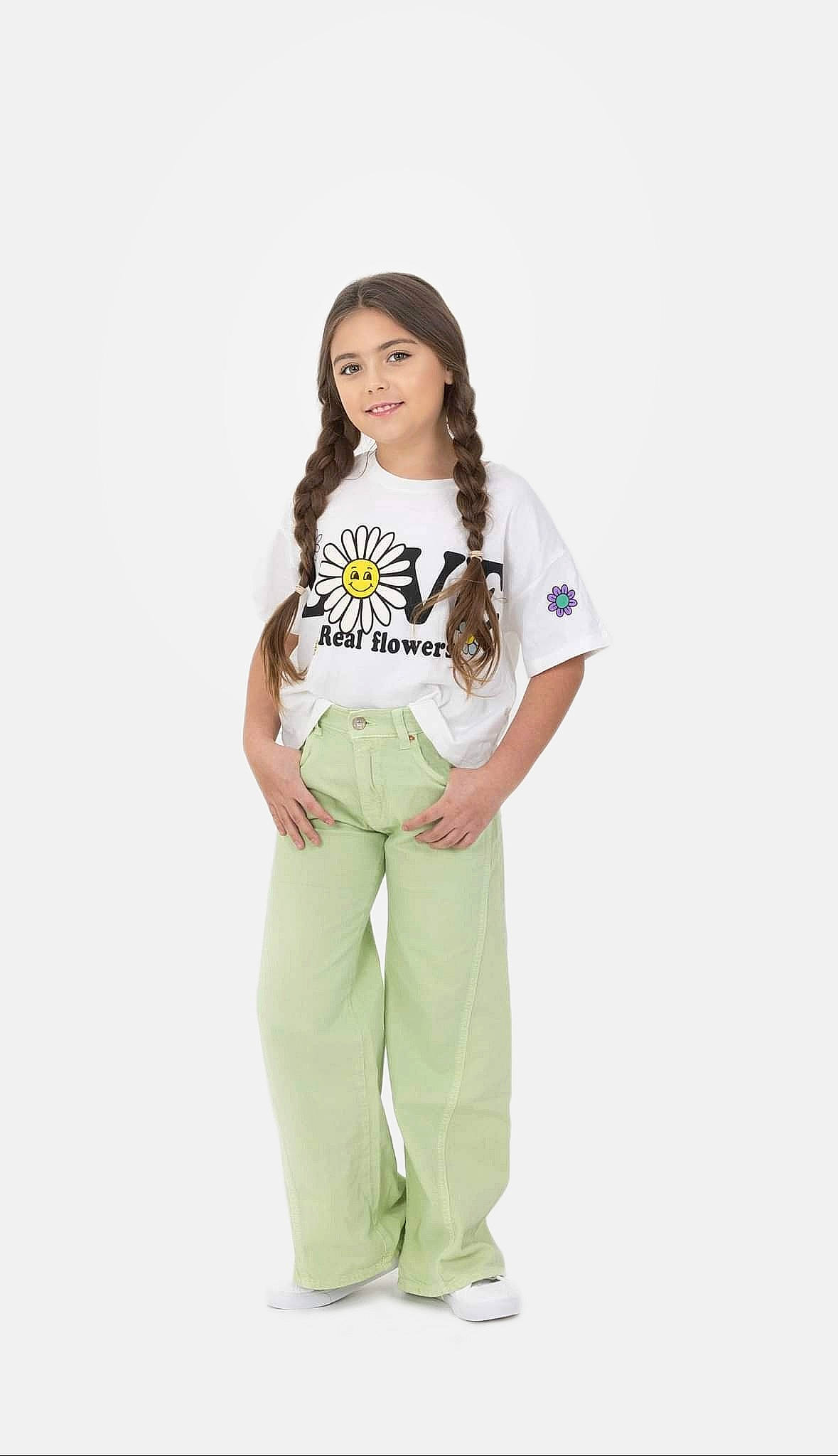 Savannah joined the competition — help win amazing prizes! arm, belt, collar, denim, elbow, electric_blue, fashion_design, gesture, happy, joy, knee, neck, pajamas, pattern, person, sleeve, smile, sportswear, t_shirt, thigh