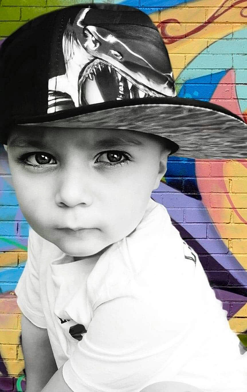 Noah is registered to the contest to win money with this photo: art, cap, child, cool, costume_hat, cowboy_hat, electric_blue, fashion_accessory, fedora, flash_photography, fun, happy, hat, headgear, illustration, person, personal_protective_equipment, portrait_photography, sun_hat, toddler