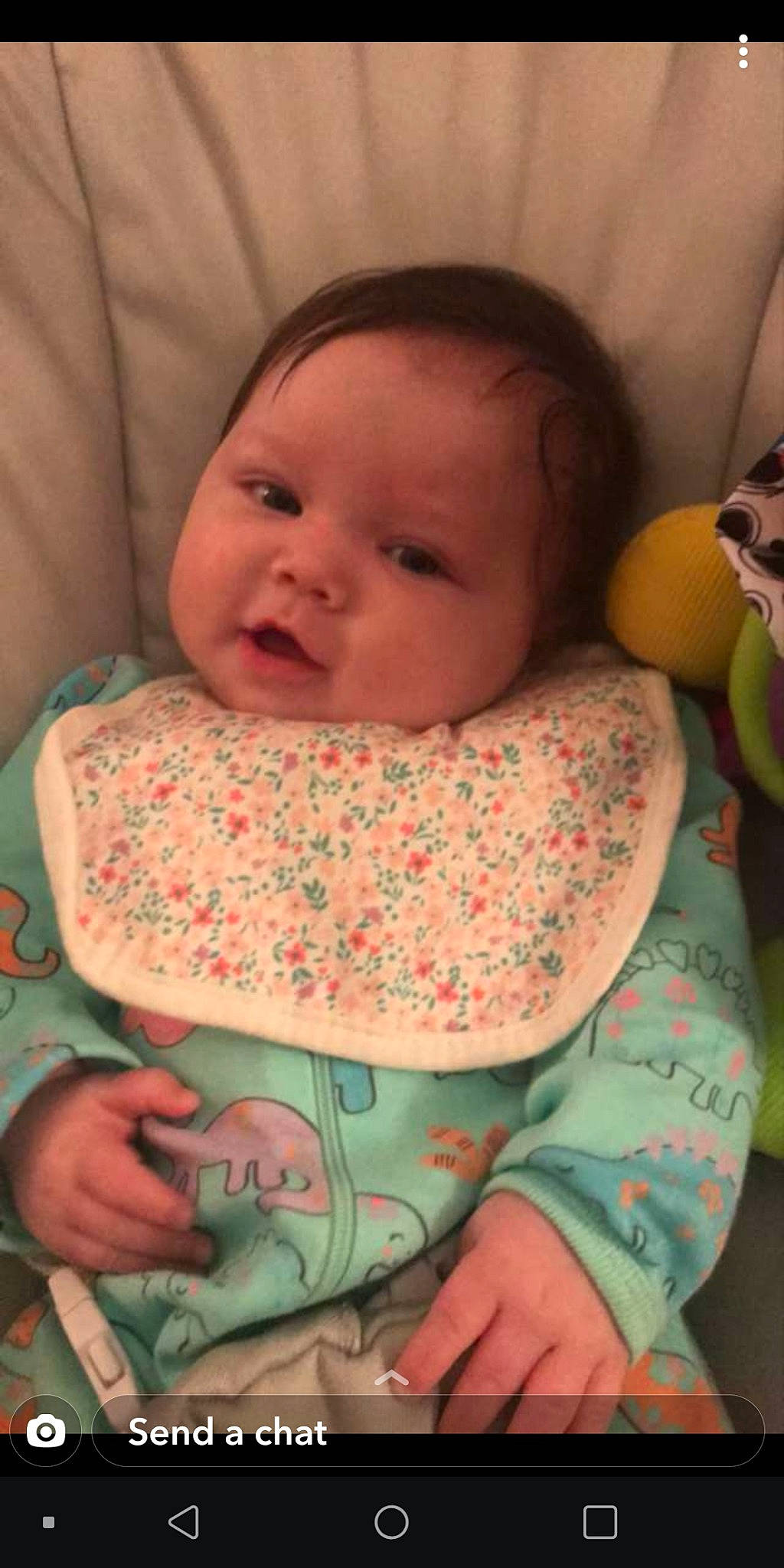 Emery joined the competition — help win amazing prizes! baby, cheek, chin, comfort, eye, face, facial_expression, head, human_body, iris, lip, mammal, mouth, neck, nose, person, product, skin, sleeve, smile