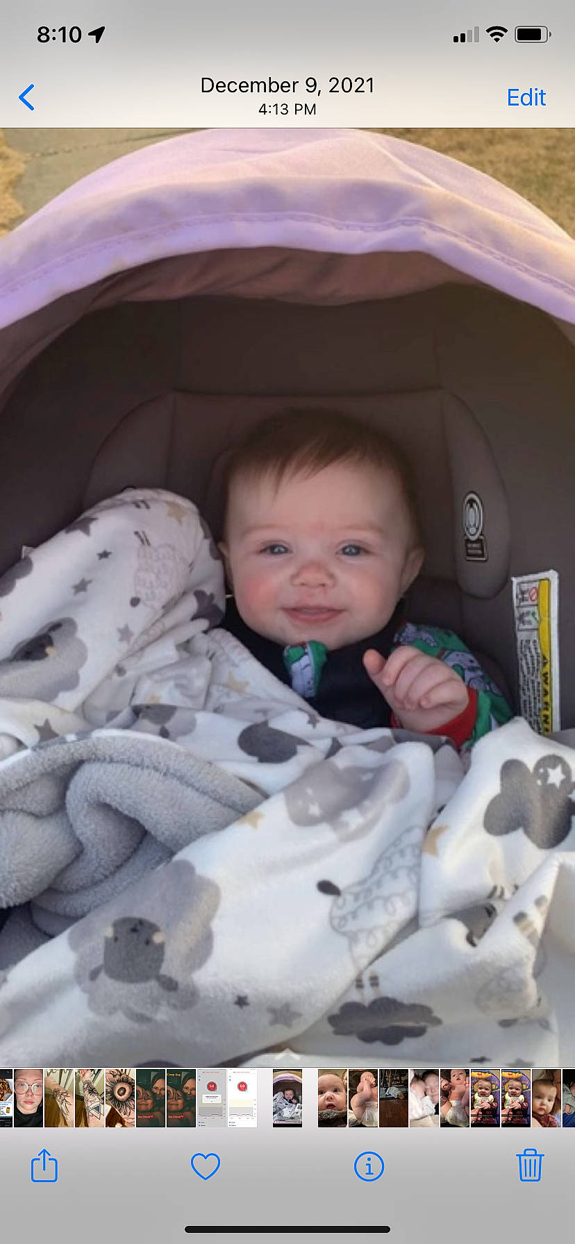 Dani is registered to the contest to win money with this photo: baby, baby_products, baby_toddler_clothing, cheek, child, comfort, eye, face, facial_expression, fun, hairstyle, happy, head, linens, person, product, skin, smile, textile, toddler