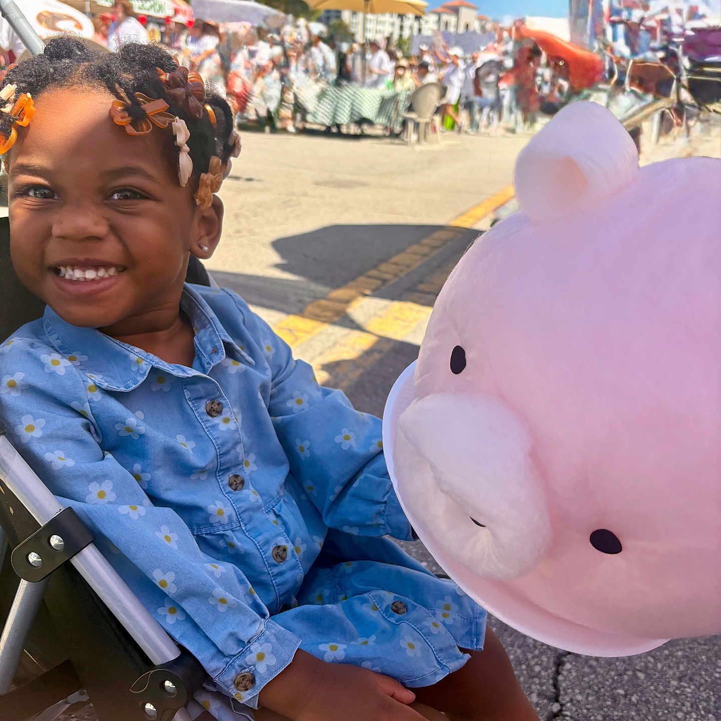 Lauren joined the competition — help win amazing prizes! adult, carnival, child, city, face, female, furniture, girl, happy, head, male, man, person, photography, portrait, road, smile, street, toy, urban