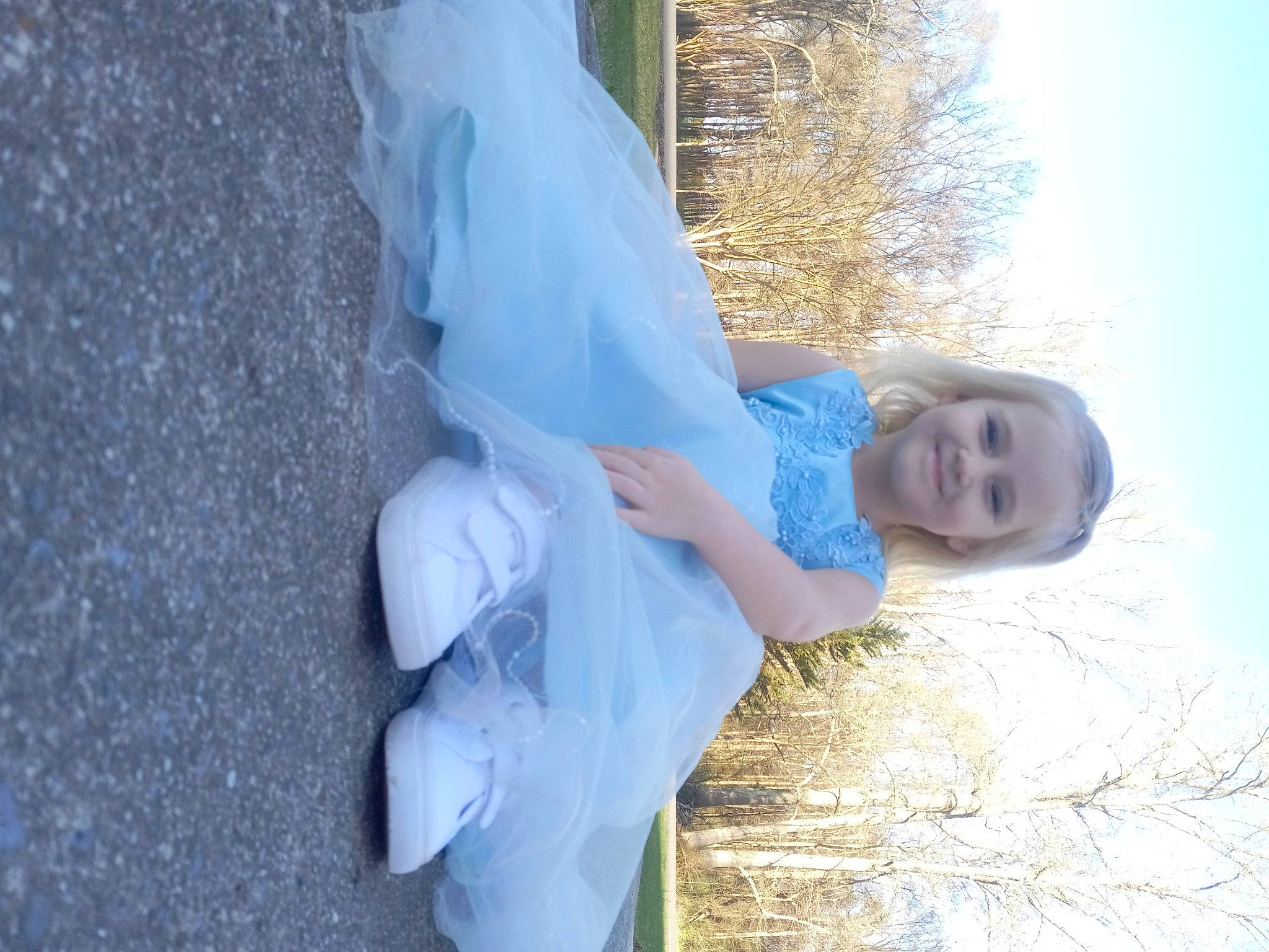 Emma joined the competition — help win amazing prizes! arm, azure, cloud, electric_blue, freezing, fun, gesture, grass, hand, happy, joy, leisure, people_in_nature, person, sky, smile, tree, trunk, twig, water