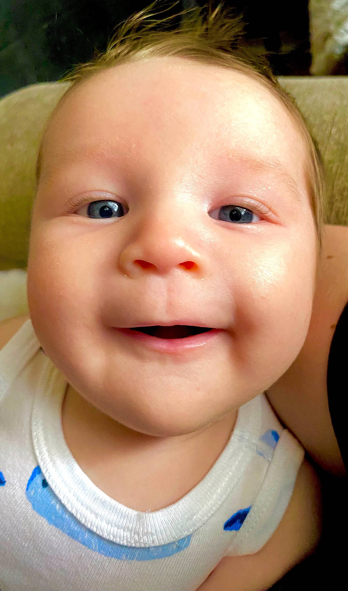 Klayton joined the competition — help win amazing prizes! baby, baby_toddler_clothing, cheek, child, chin, close_up, ear, eye, eyebrow, eyelash, fun, happy, iris, joy, lip, mouth, nose, person, skin, smile