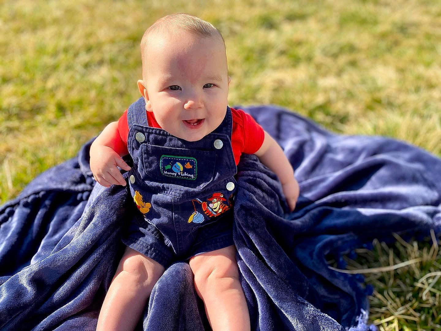 Deacan is registered to the contest to win money with this photo: baby, baby_toddler_clothing, child, eye, face, flash_photography, grass, grass_family, happy, head, iris, lawn, leaf, leisure, people_in_nature, person, skin, smile, summer, sunlight