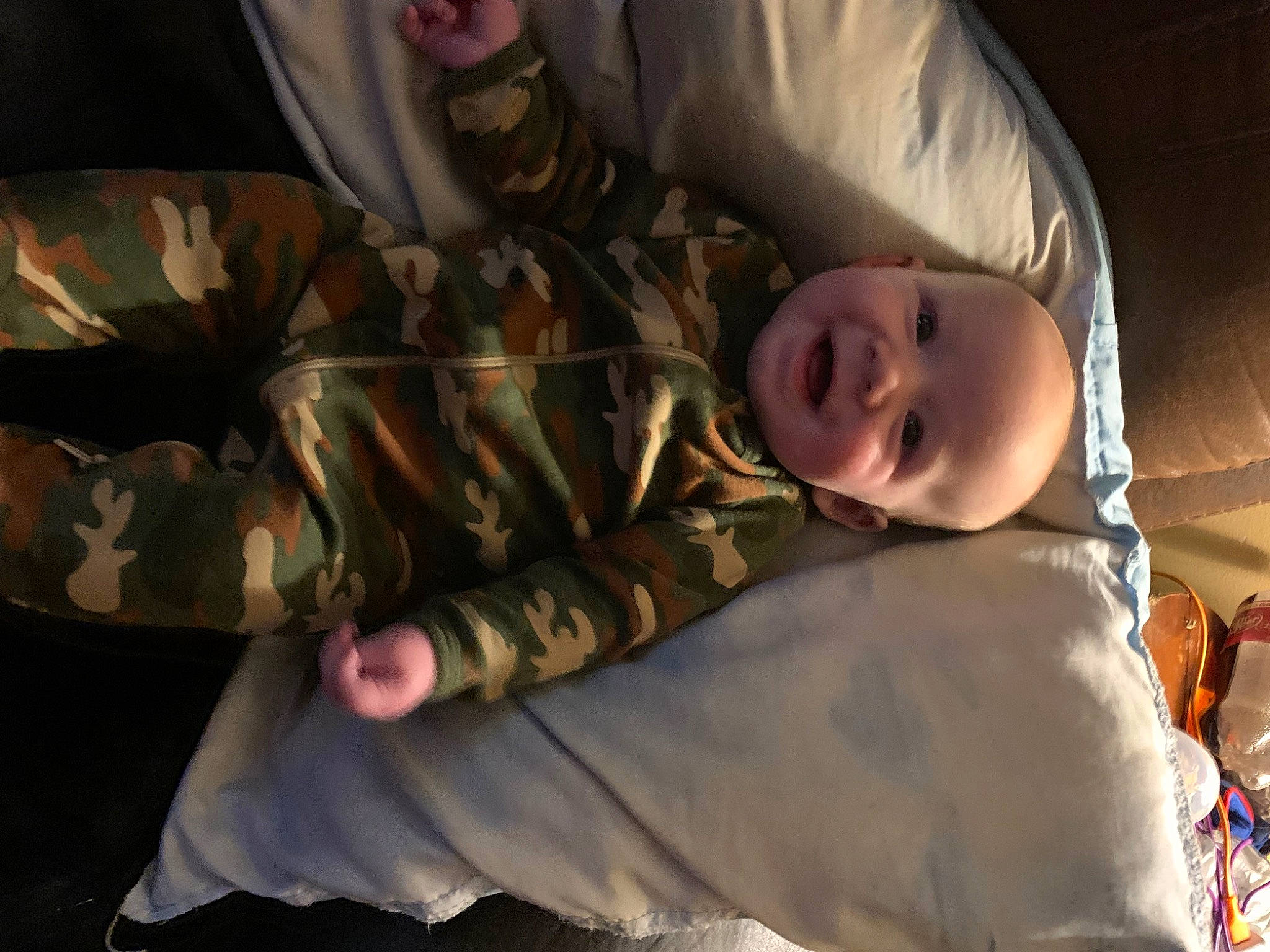 Braxton joined the competition — help win amazing prizes! army, baby, camouflage, child, comfort, event, fun, gesture, hand, human_body, mammal, marines, military_camouflage, military_person, military_uniform, non_commissioned_officer, pattern, person, smile, toddler