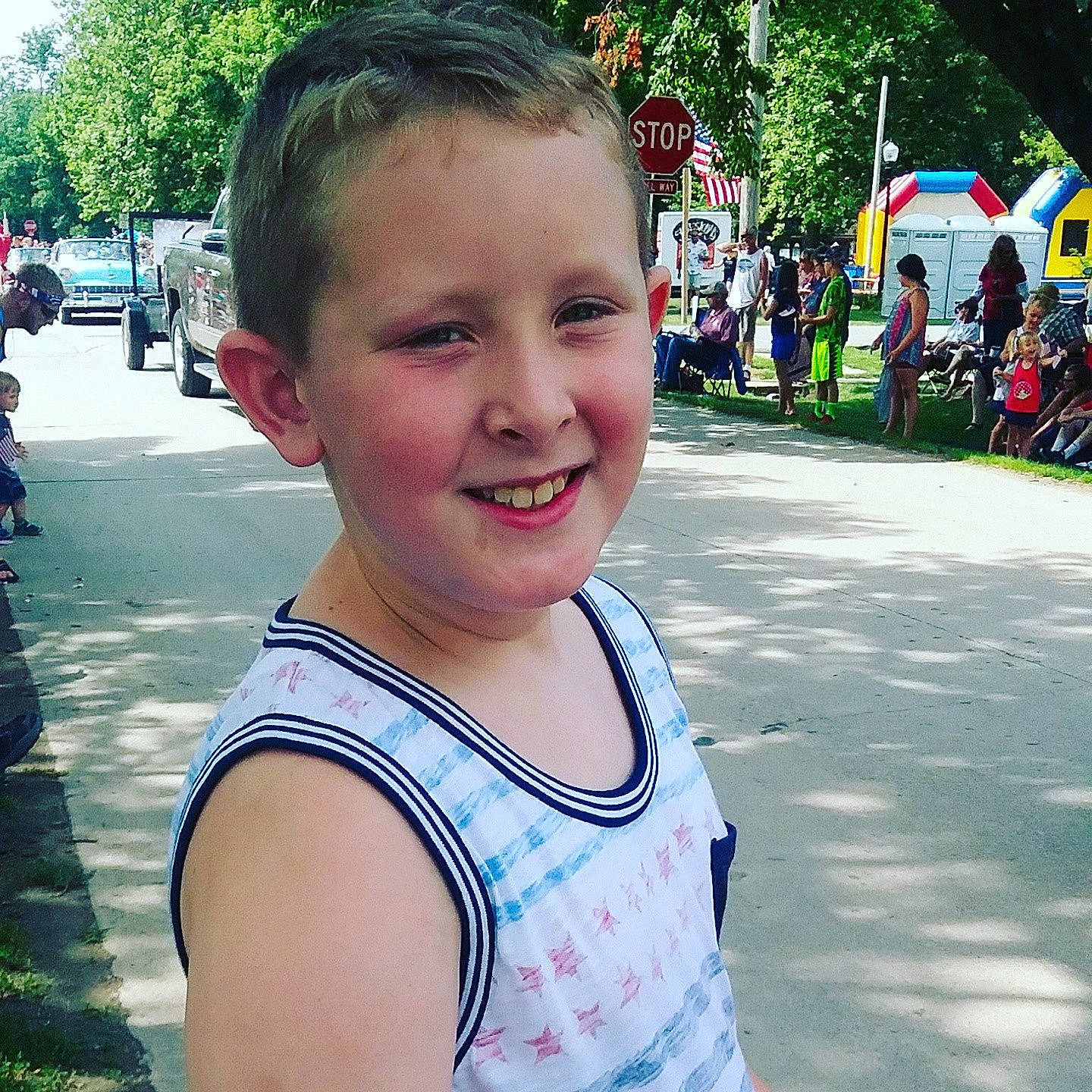 Wyatt joined the competition — help win amazing prizes! child, cool, day, emotion, facial_expression, fun, girl, hairstyle, happiness, joy, laughter, person, product, recreation, smile, snapshot, summer, toddler, tree, vacation