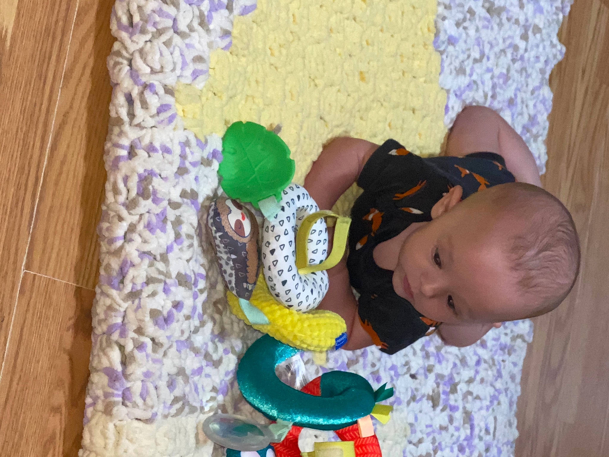 Wyatt joined the competition — help win amazing prizes! baby, baby_products, baby_toddler_clothing, baby_toys, child, fun, happy, head, leisure, linens, pattern, person, play, product, room, sitting, stuffed_toy, toddler, wood