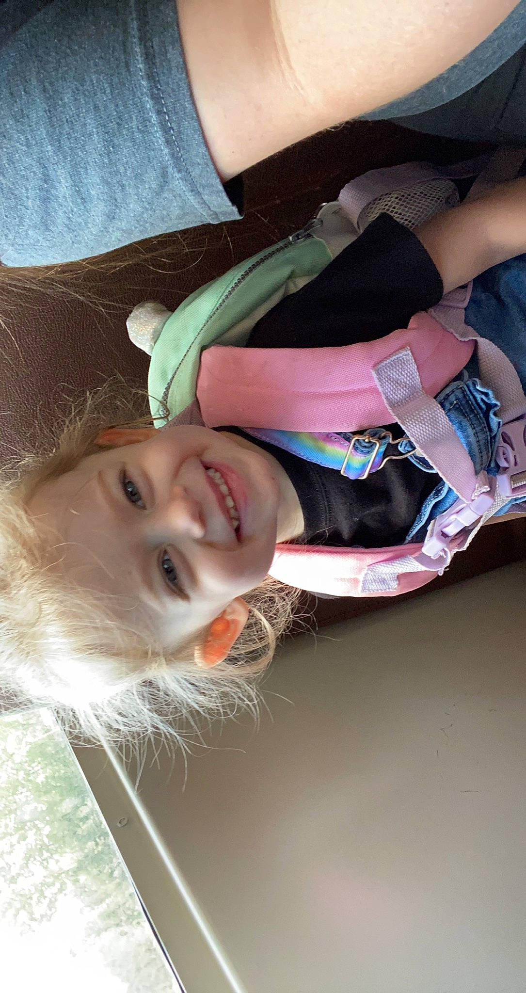 Delylah is registered to the contest to win money with this photo: bangs, child, eyelash, eyewear, fun, gesture, grass, hair_coloring, happy, joy, laugh, leisure, lip, nose, person, plant, portrait_photography, smile, sunglasses, tree