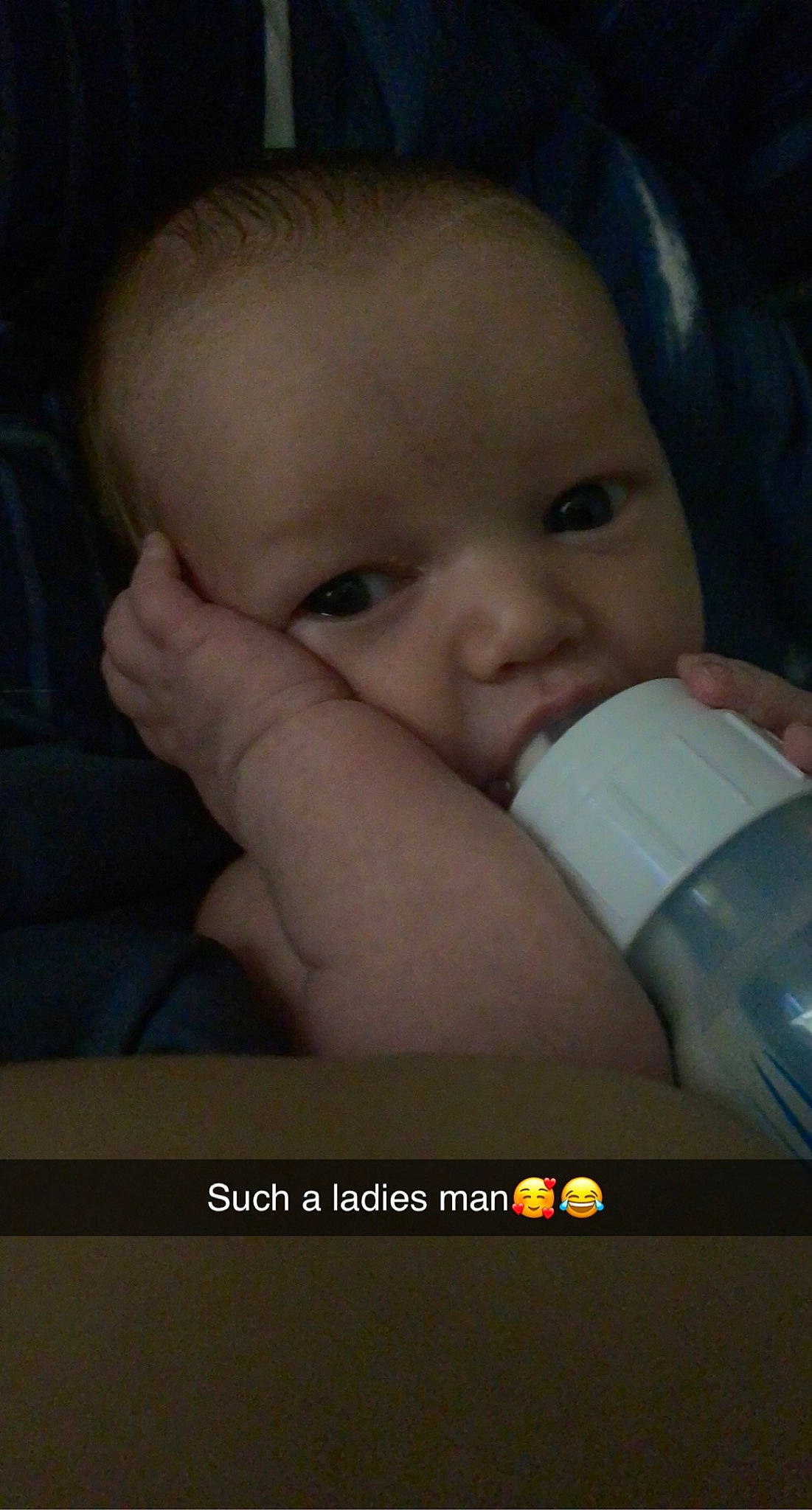 Greysen is registered to the contest to win money with this photo: baby, baby_bottle, baby_toddler_clothing, cheek, cloud, comfort, eyelash, finger, flash_photography, gesture, happy, iris, lip, mouth, nail, nose, person, plastic_bottle, skin, thumb