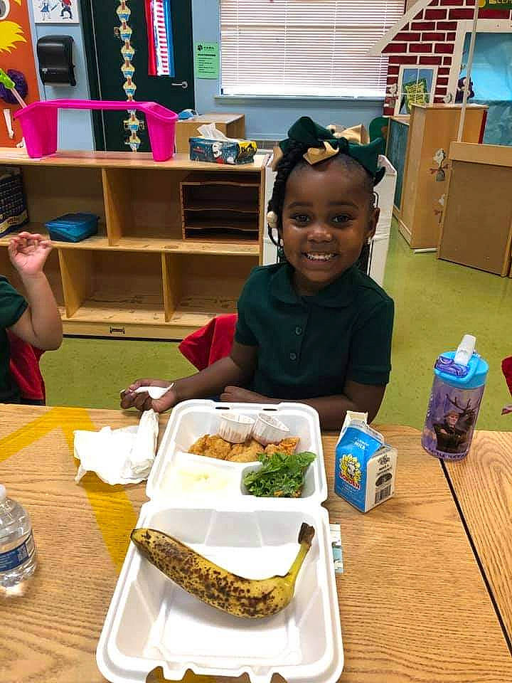 Lyric joined the competition — help win amazing prizes! bowl, chair, child, comfort_food, cuisine, desk, dish, drinking_water, event, food, ingredient, joy, person, plate, recipe, sharing, shelf, smile, t_shirt, table