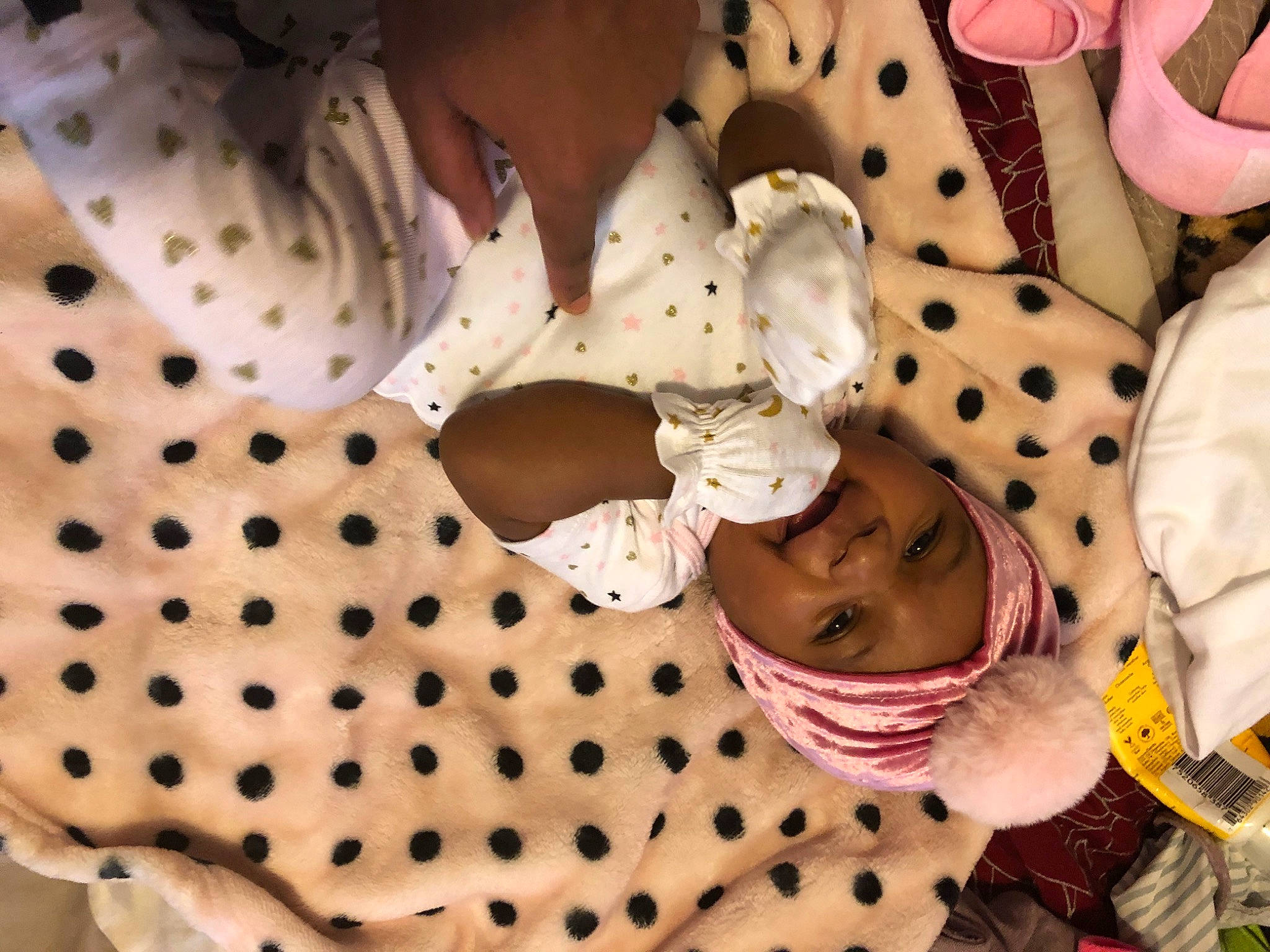 Empress joined the competition — help win amazing prizes! baby, child, design, headwear, pattern, person, polka_dot, toddler