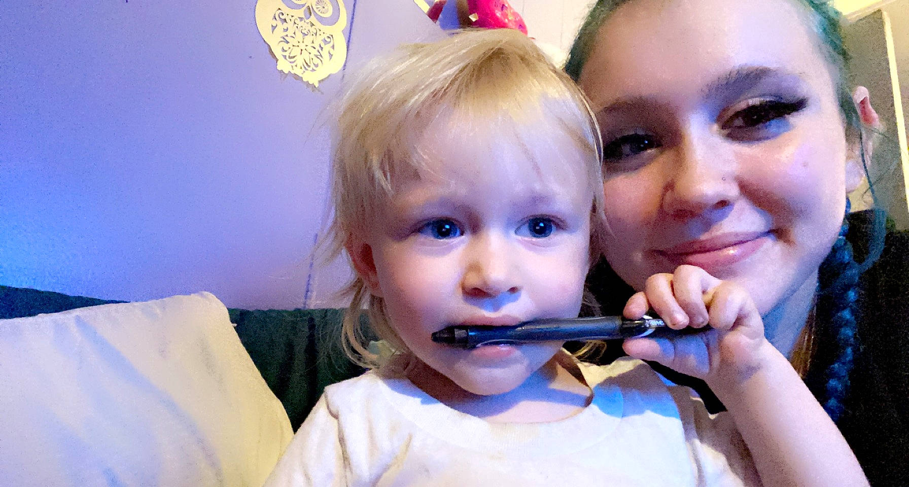 D.j. is registered to the contest to win money with this photo: cheek, eye, eyebrow, eyelash, face, gesture, hair, hairstyle, happy, head, iris, joy, lip, mouth, nose, person, sharing, skin, smile, tableware