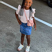 Amourà is registered to the contest to win money with this photo: car, child, clothing, female, footwear, girl, hair, jeans, machine, pants, pedestrian, person, shoe, shorts, skirt, sleeve, standing, transportation, vehicle, wheel