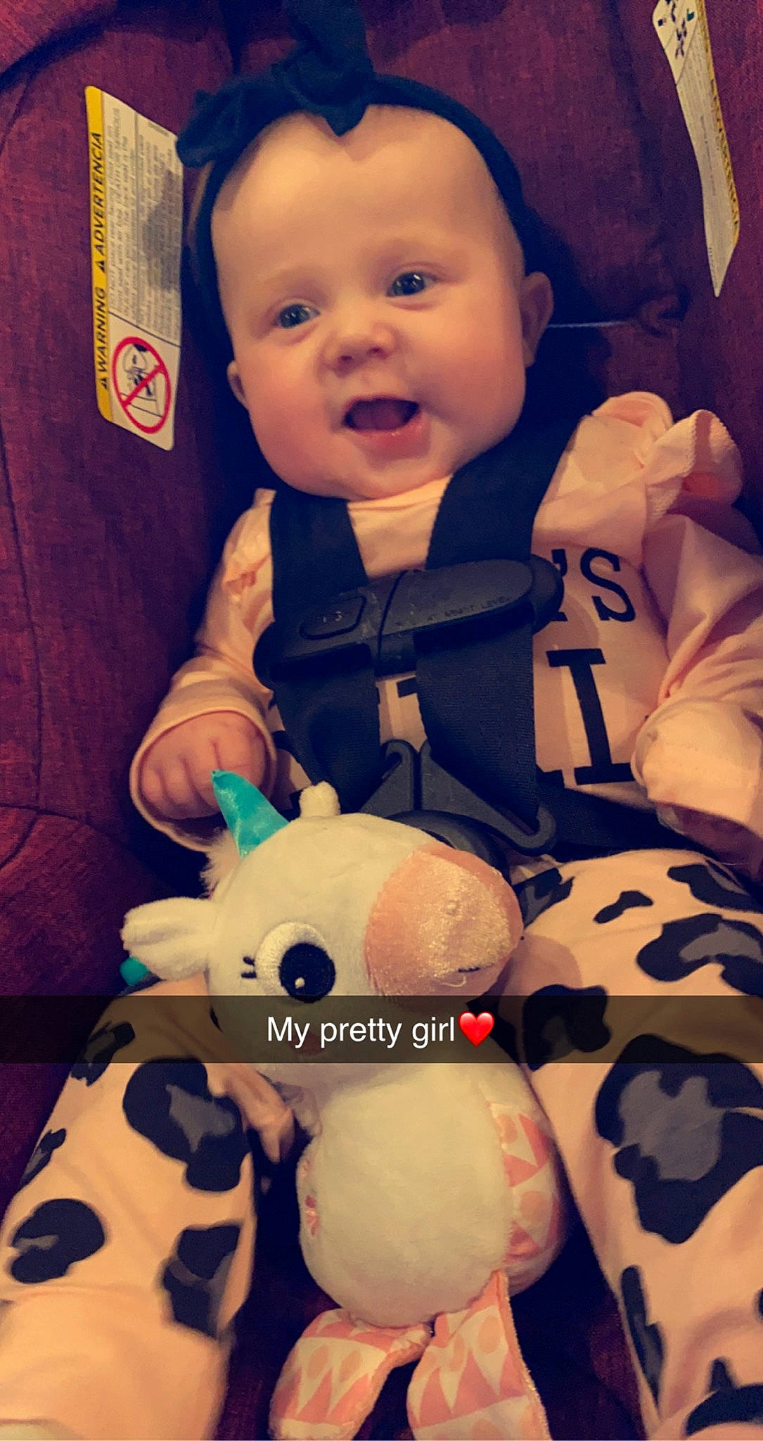 Everly is registered to the contest to win money with this photo: baby, baby_toddler_clothing, black, blue, cheek, facial_expression, hand, human, human_body, light, mouth, nose, organ, person, photograph, product, skin, smile, textile, white