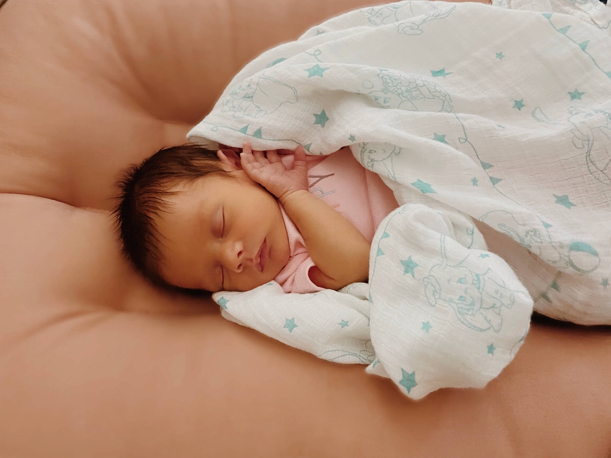 Aria joined the competition — help win amazing prizes! arm, baby, baby_sleeping, baby_toddler_clothing, bedtime, cheek, child, comfort, eye, eyelash, face, fashion_accessory, head, human_body, linens, pattern, person, skin, sleeve, textile