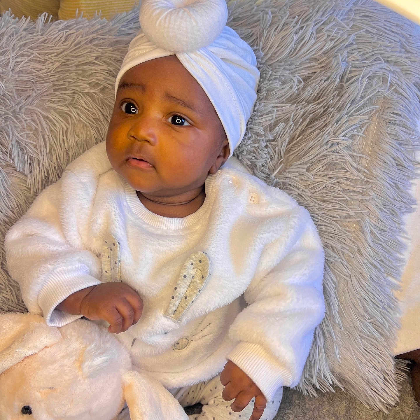 Gemma joined the competition — help win amazing prizes! baby, bed, blanket, bodypart, bonnet, cap, clothing, couch, cushion, face, finger, furniture, hand, hat, head, homedecor, newborn, person, photography, portrait