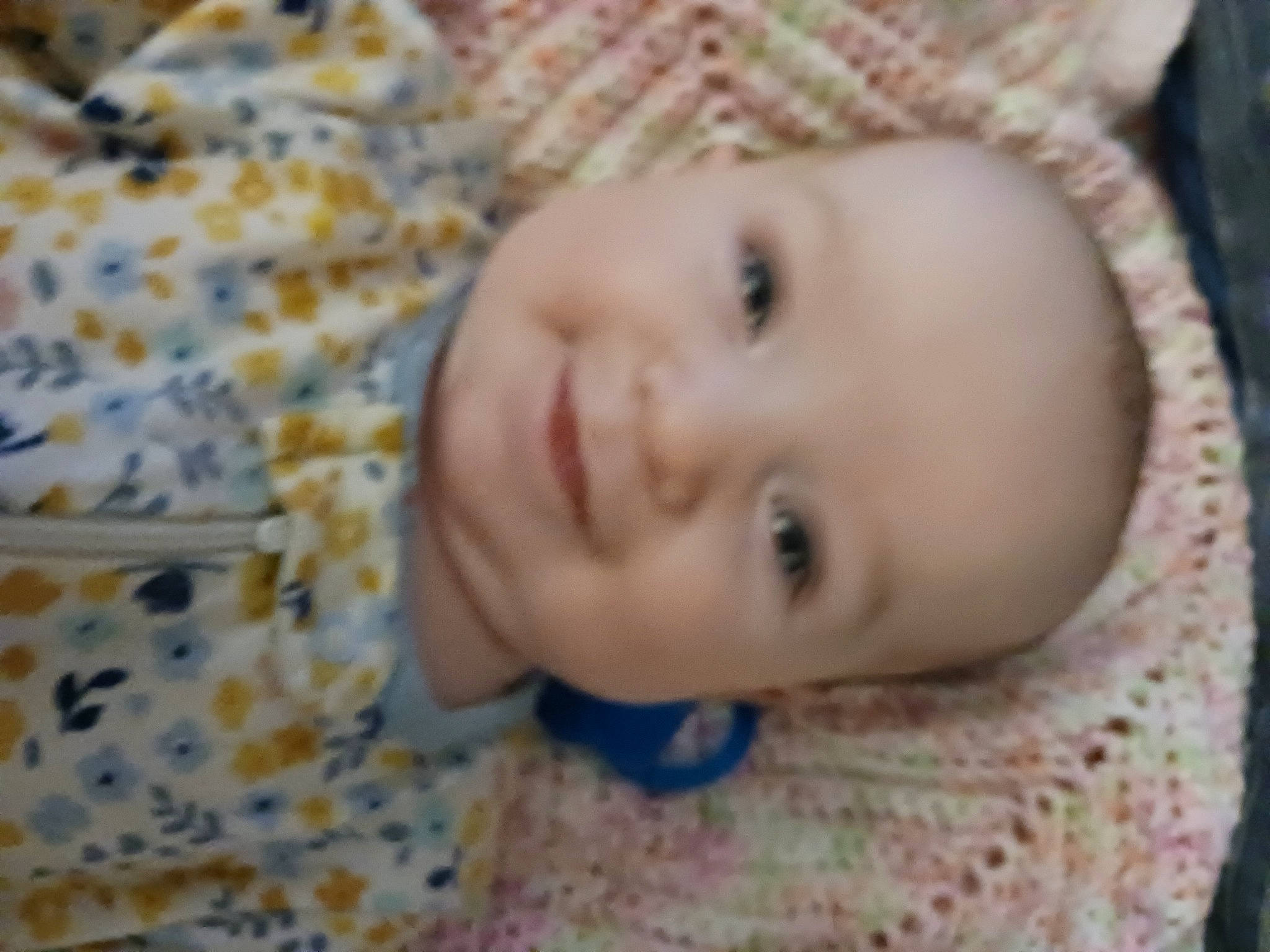 Natilyn joined the competition — help win amazing prizes! baby, baby_toddler_clothing, cheek, clothing, eye, eyebrow, eyelash, face, facial_expression, grass, human_body, iris, joy, lip, nose, pattern, person, skin, sleeve, smile