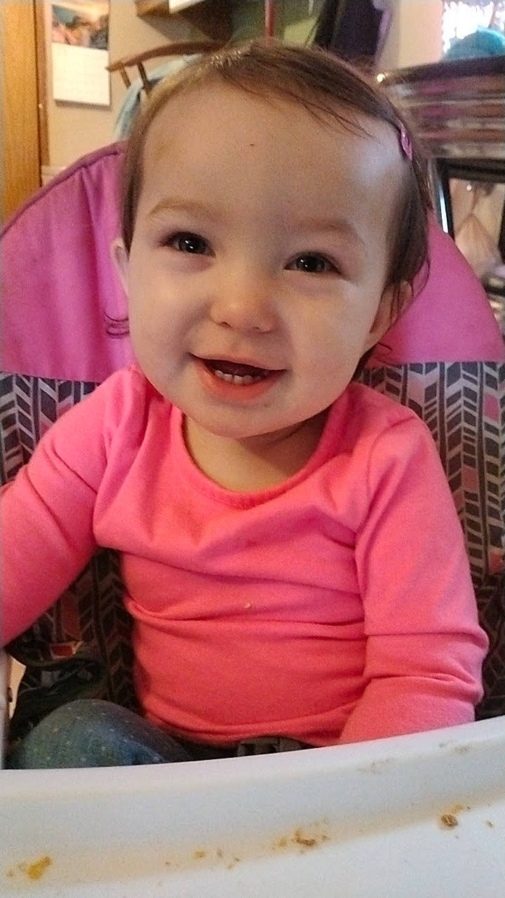 Lillian joined the competition — help win amazing prizes! baby_toddler_clothing, cheek, chin, ear, eye, eyebrow, eyelash, face, facial_expression, forehead, hairstyle, happy, head, joy, lip, mouth, nose, person, skin, sleeve