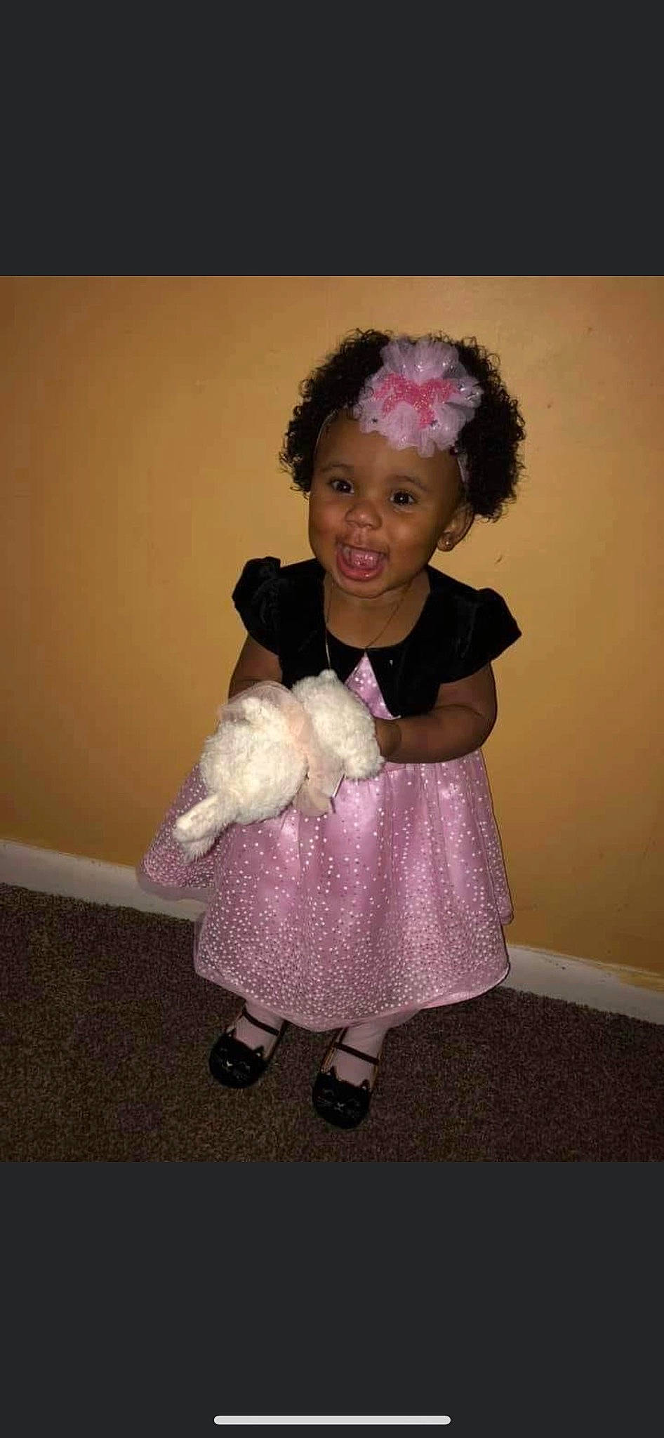 Nakyra joined the competition — help win amazing prizes! baby_toddler_clothing, child, costume, embellishment, event, fashion_accessory, fun, happy, headgear, headwear, human_leg, knee, magenta, pattern, person, pink, purple, sleeve, smile, sock