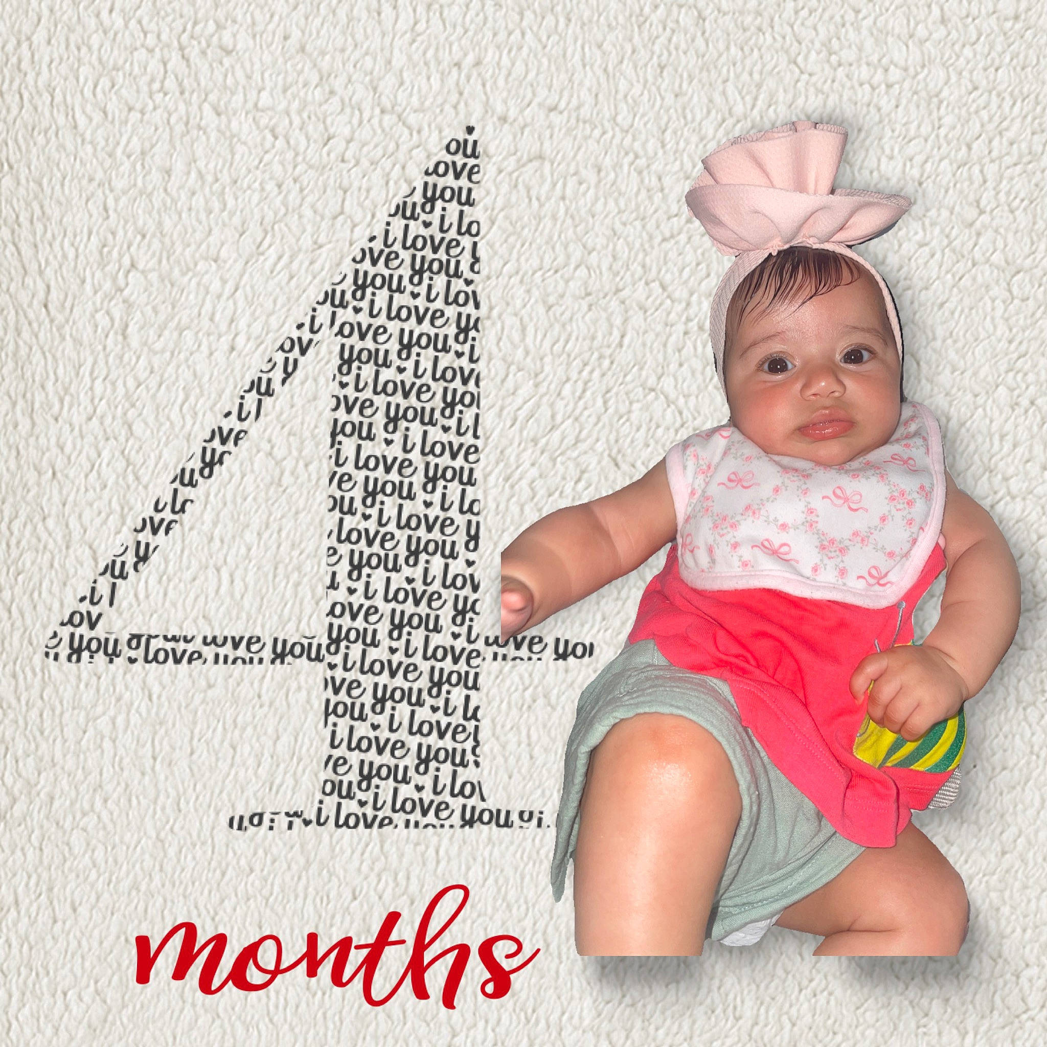 Katalina A is registered to the contest to win money with this photo: baby, baby_toddler_clothing, child, comfort, fashion_accessory, font, happy, illustration, magenta, paper, paper_product, pattern, person, poster, sitting, sleeve, smile, t_shirt, toddler, triangle