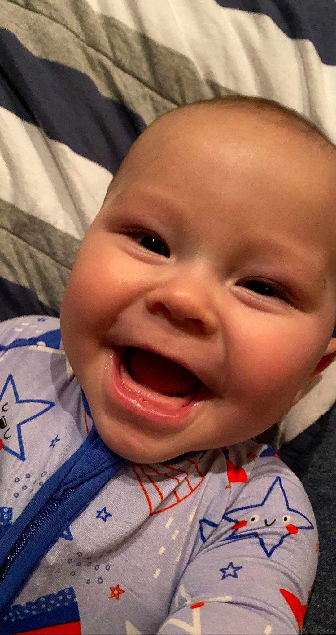 Gatlin joined the competition — help win amazing prizes! baby, baby_laughing, cheek, cosmetic_dentistry, eye, eyebrow, eyelash, forehead, fun, happy, iris, jaw, lip, mouth, nose, person, skin, smile, toddler, tongue