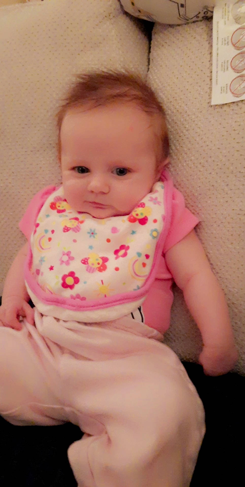 Novaraye is registered to the contest to win money with this photo: baby, baby_toddler_clothing, cheek, chest, chin, comfort, eye, face, finger, iris, lip, mouth, neck, nose, person, pink, skin, sleeve, stomach, toddler