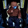 Stetson joined the competition — help win amazing prizes! baby, black, blanket, blue, brown, car_seat, child, clothing, comfort, cozy, cute, face, indoor, infant, jacket, jeans, pacifier, person, seat, warning_label