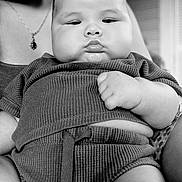 Jax Banner joined the competition — help win amazing prizes! adult, baby, black_and_white, cheeks, child, close_up, clothing, cute, expression, face, fist, hand, holding, indoor, infant, monochrome, person, portrait, skin, texture