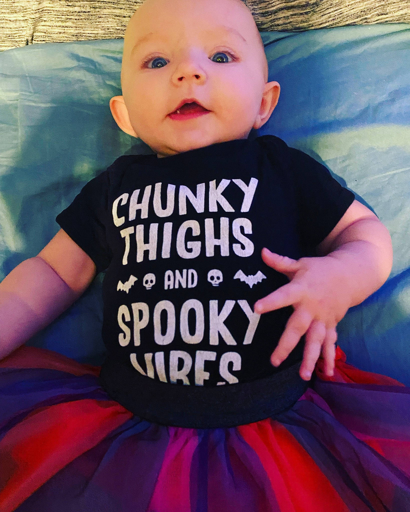 Marceline joined the competition — help win amazing prizes! baby_toddler_clothing, blue, face, facial_expression, hair, happy, light, neck, orange, organ, outerwear, person, photograph, pink, shoulder, skin, sleeve, standing, textile, white