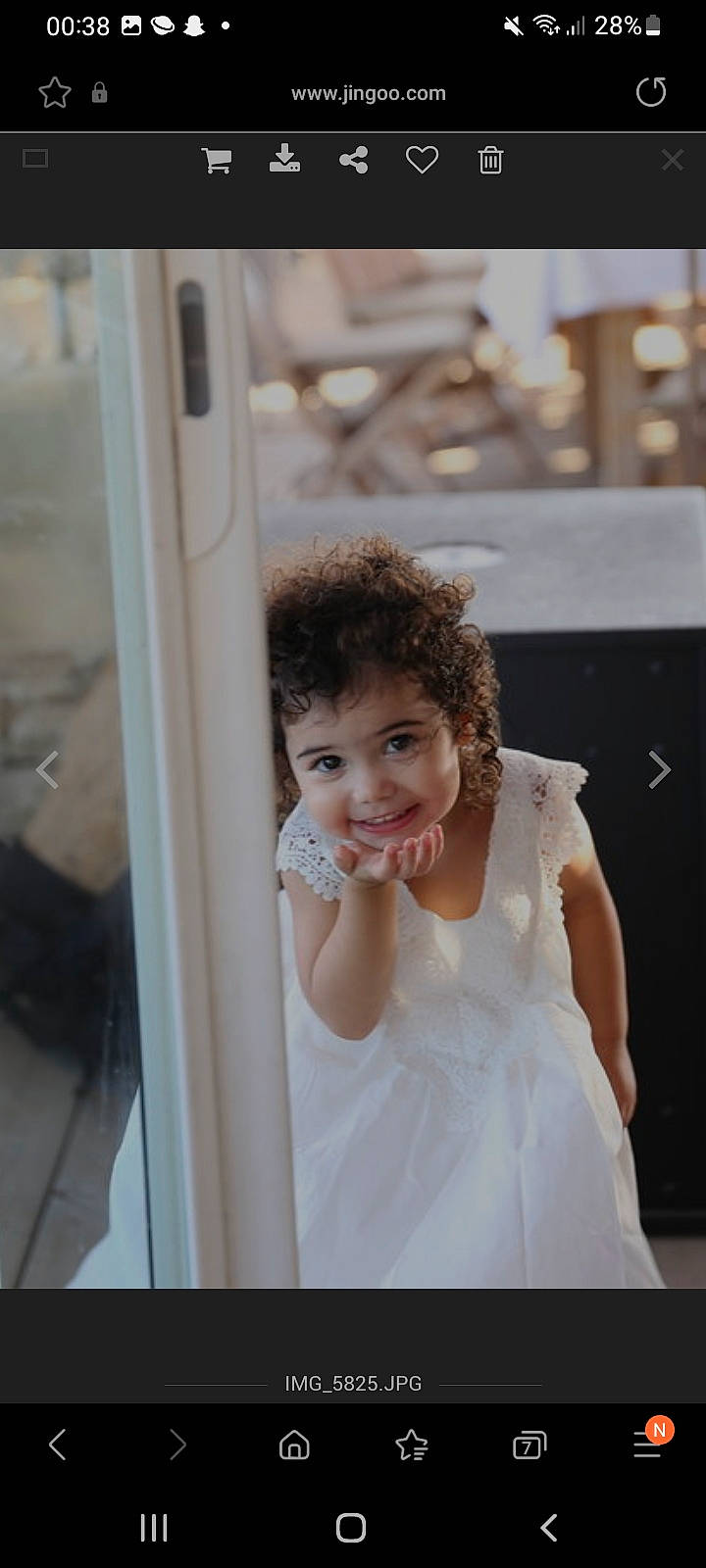 Thaïnna participe au concours pour gagner de l'argent avec cette photo : blond, bridal_accessory, bridal_clothing, bridal_party_dress, child, chin, dress, event, eyebrow, fashion_accessory, fashion_design, formal_wear, fun, gown, happy, joy, person, shoulder, smile, toddler