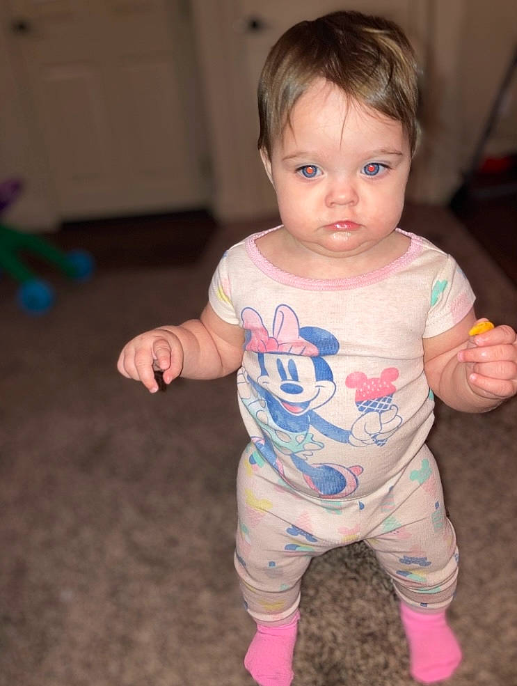Makynleigh joined the competition — help win amazing prizes! baby, baby_toddler_clothing, cheek, chin, face, finger, floor, hair, hairstyle, happy, head, human_body, iris, joint, mouth, neck, nose, person, shoulder, skin