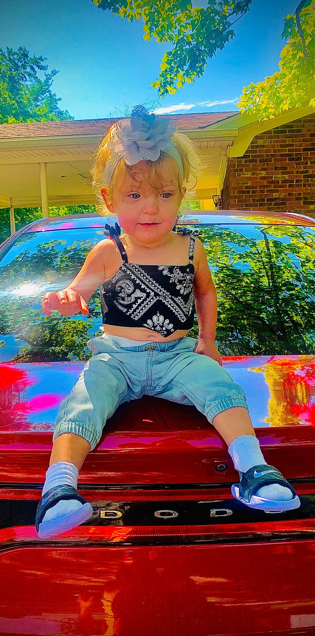 Aaron joined the competition — help win amazing prizes! car, child, electric_blue, footwear, fun, grass, happy, leisure, magenta, person, pink, plant, purple, recreation, shoe, sneakers, summer, t_shirt, toddler, vehicle_door