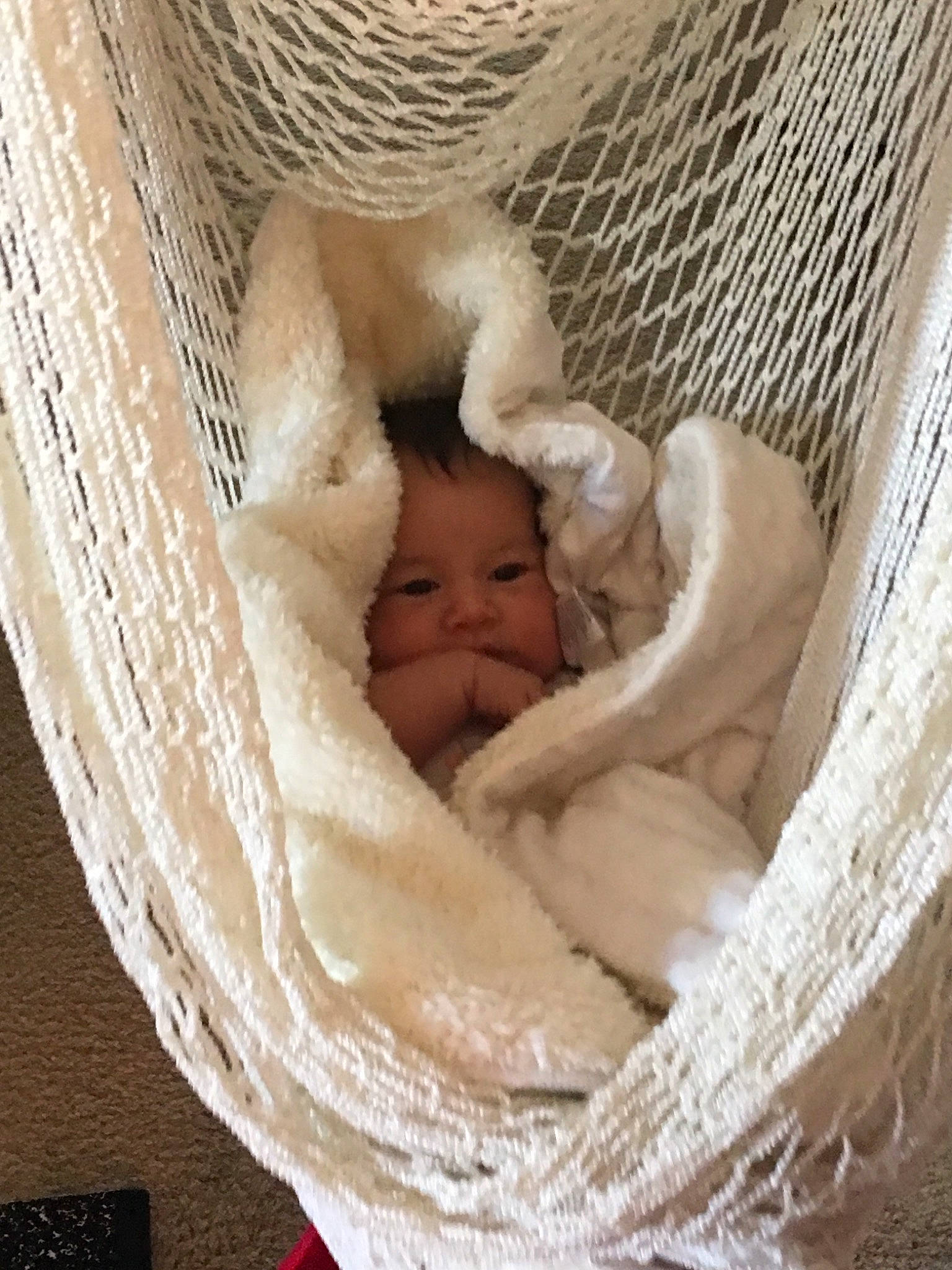 Eliana joined the competition — help win amazing prizes! baby, baby_products, baby_sleeping, basket, beige, child, fawn, person, product, toddler, wicker