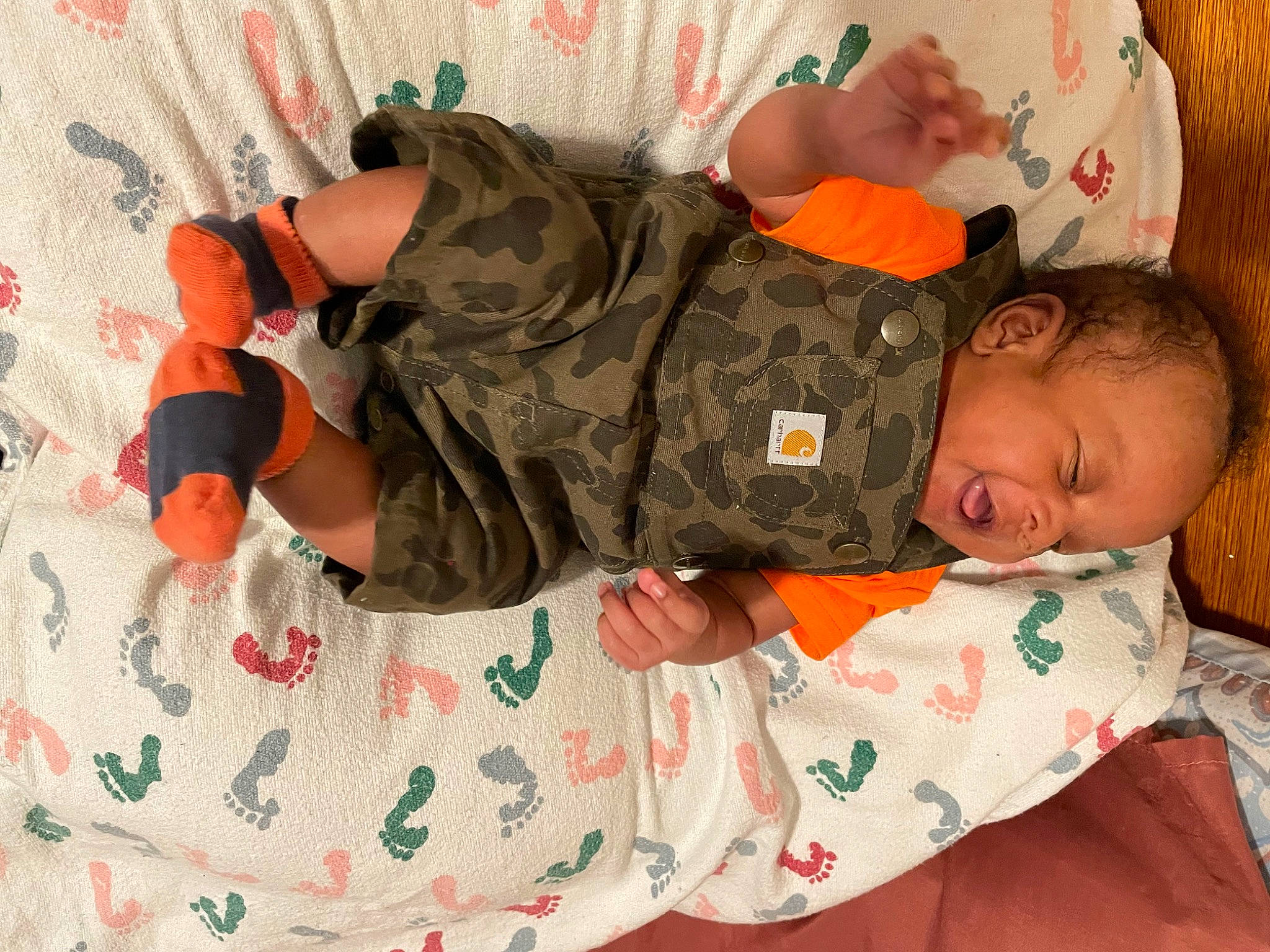 Gianni joined the competition — help win amazing prizes! baby, baby_products, baby_sleeping, baby_toddler_clothing, bed, bedtime, camouflage, carmine, child, comfort, linens, military_camouflage, military_uniform, nap, pattern, person, room, sleep, sleeve, t_shirt