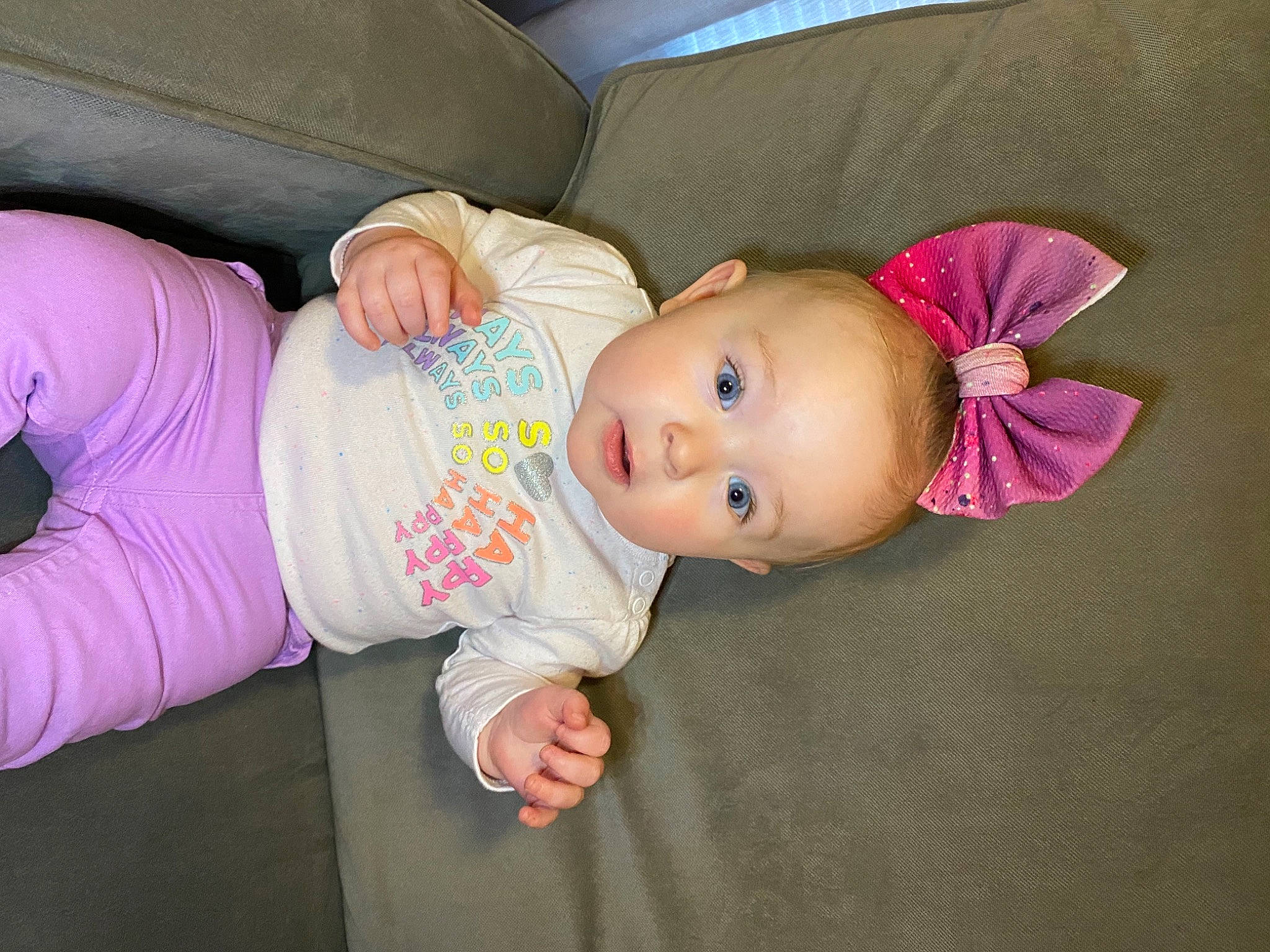 Maisyn is registered to the contest to win money with this photo: baby, baby_products, baby_toddler_clothing, baby_toys, cheek, child, comfort, doll, eye, human_body, iris, person, pink, room, sitting, skin, sleeve, textile, toddler, toy