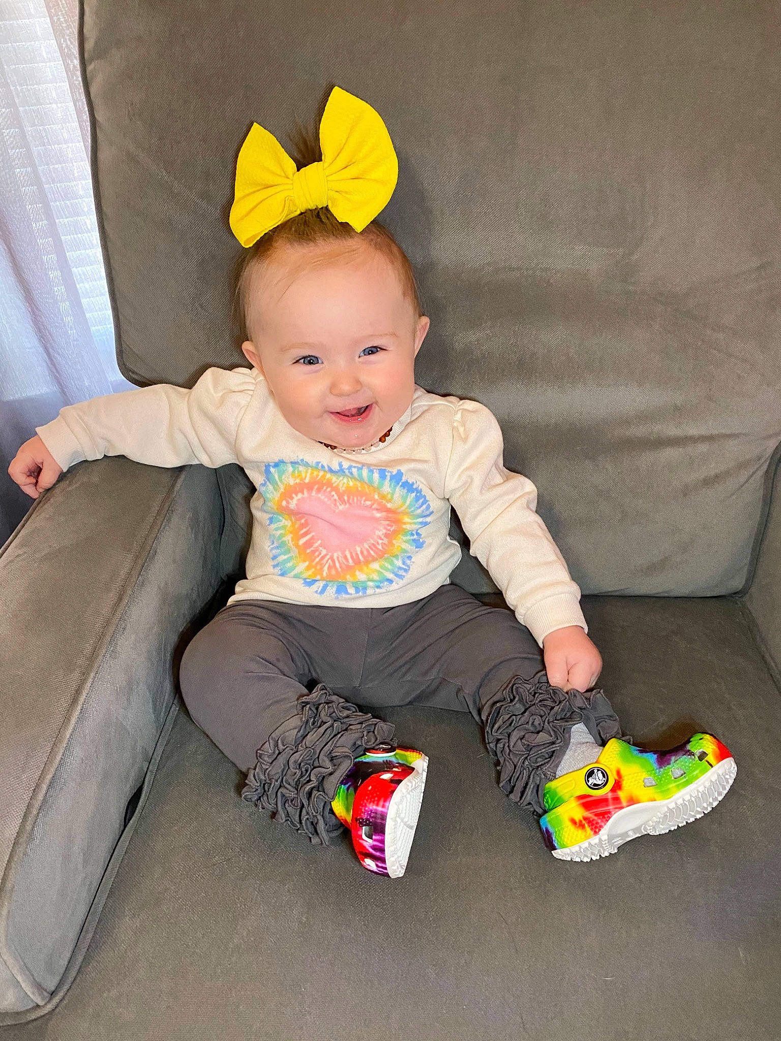 Maisyn is registered to the contest to win money with this photo: baby, baby_playing_with_toys, baby_products, baby_toddler_clothing, baby_toys, cheek, child, comfort, costume_hat, facial_expression, fun, happy, head, joy, person, sitting, skin, sleeve, smile, sock