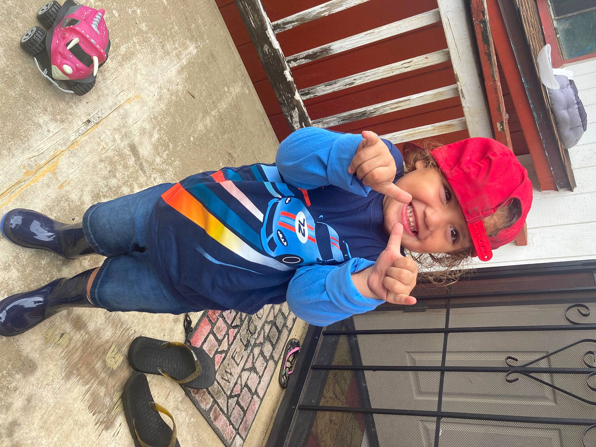 Makaio joined the competition — help win amazing prizes! boot, carmine, child, electric_blue, flooring, footwear, fun, hat, headwear, human_leg, jacket, joy, leg, leisure, luggage_and_bags, person, red, sandal, sitting, sportswear